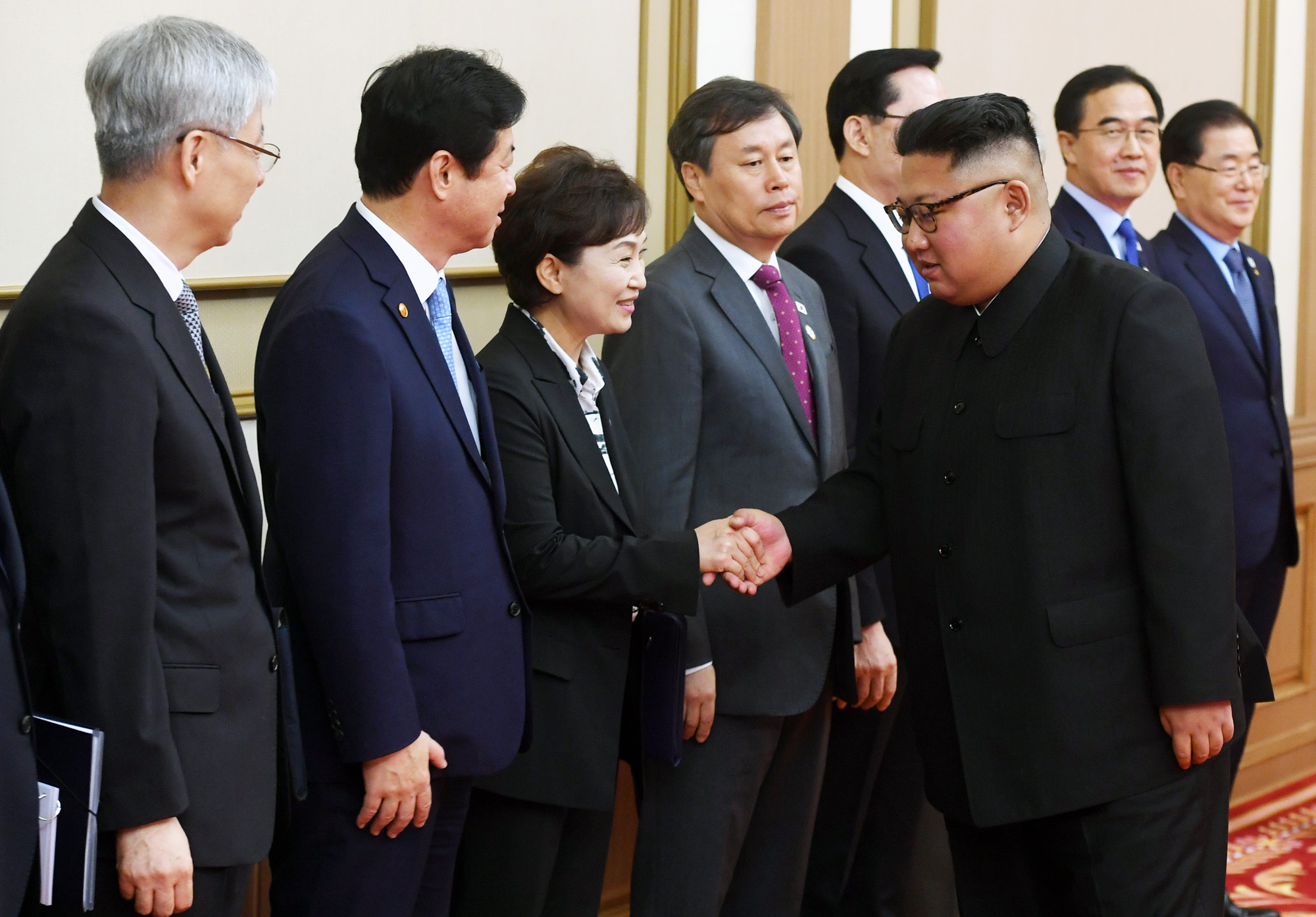 남북정상회담;평양;순안공항;김정은;문재인;3차남북정상회담