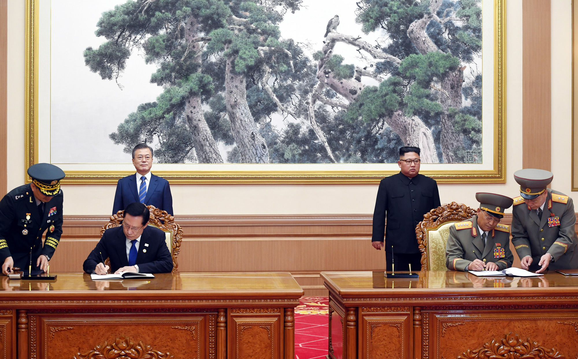 남북정상회담;평양;순안공항;김정은;문재인;3차남북정상회담