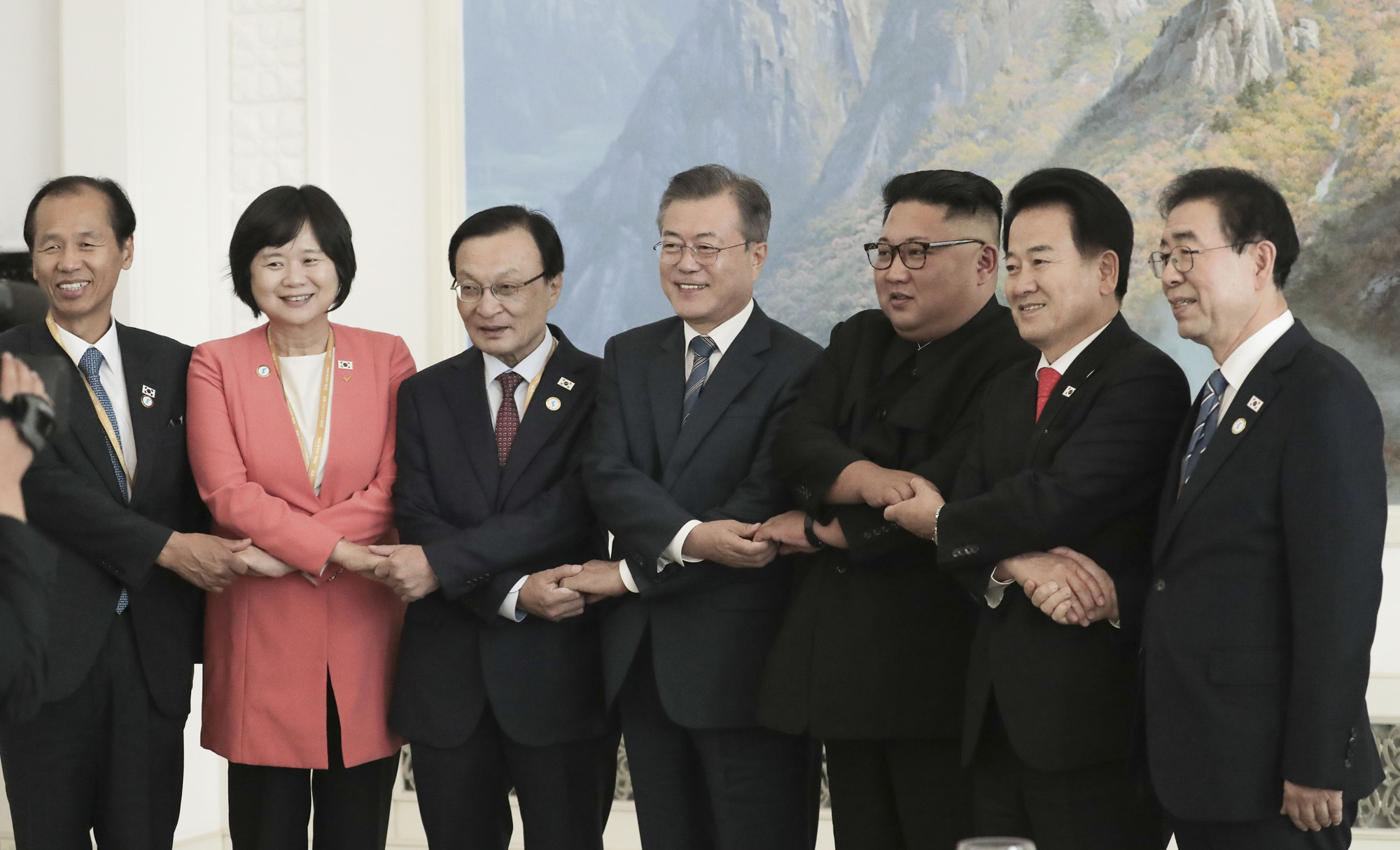 남북정상회담;평양;순안공항;김정은;문재인;3차남북정상회담