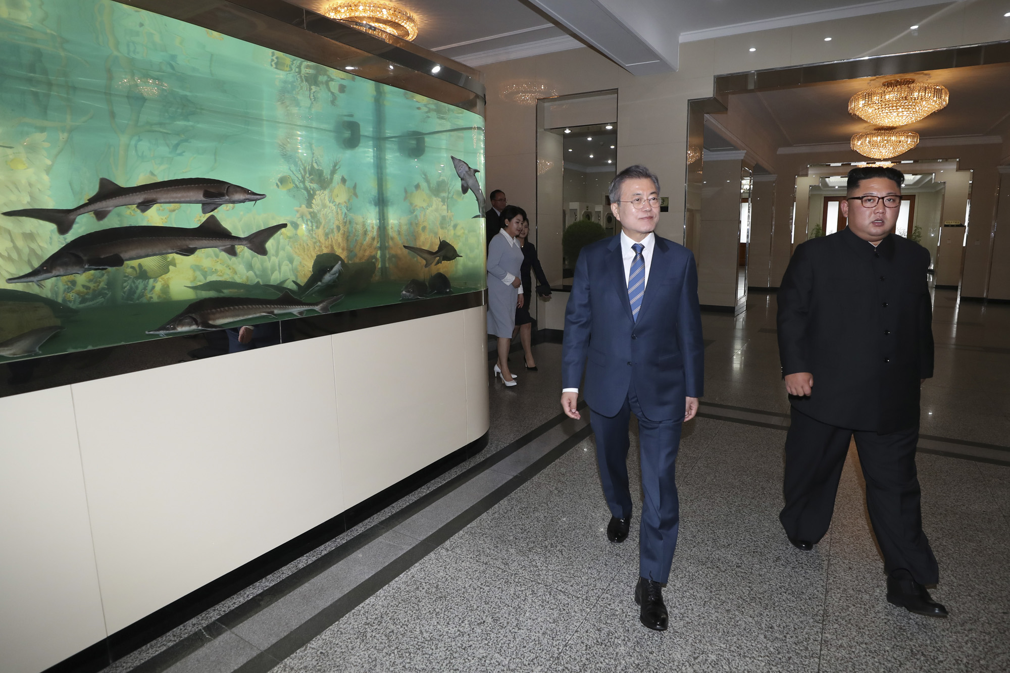 남북정상회담;평양;순안공항;김정은;문재인;3차남북정상회담