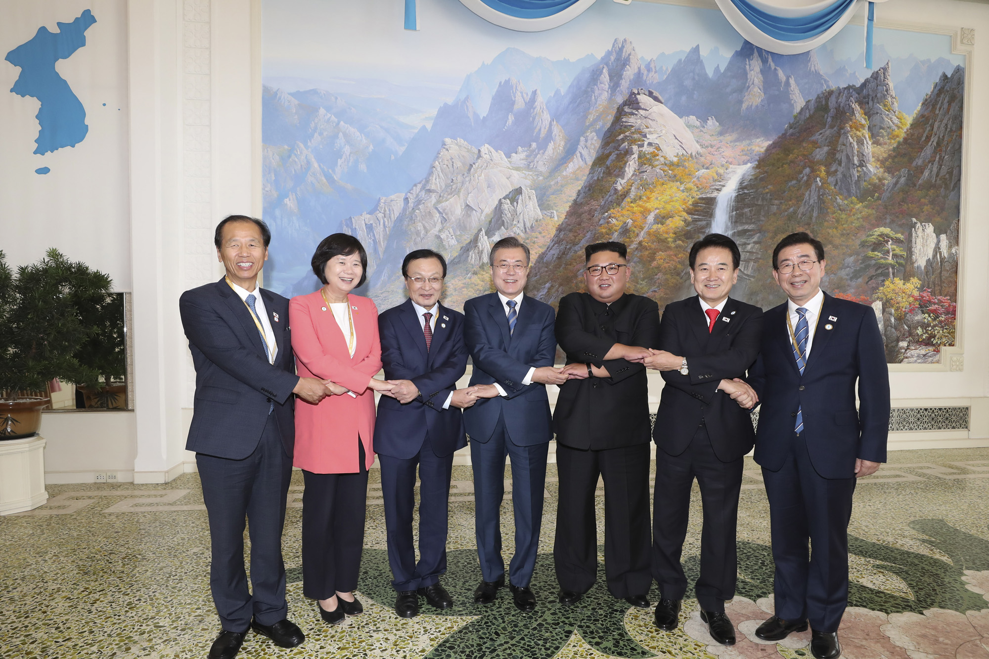 남북정상회담;평양;순안공항;김정은;문재인;3차남북정상회담