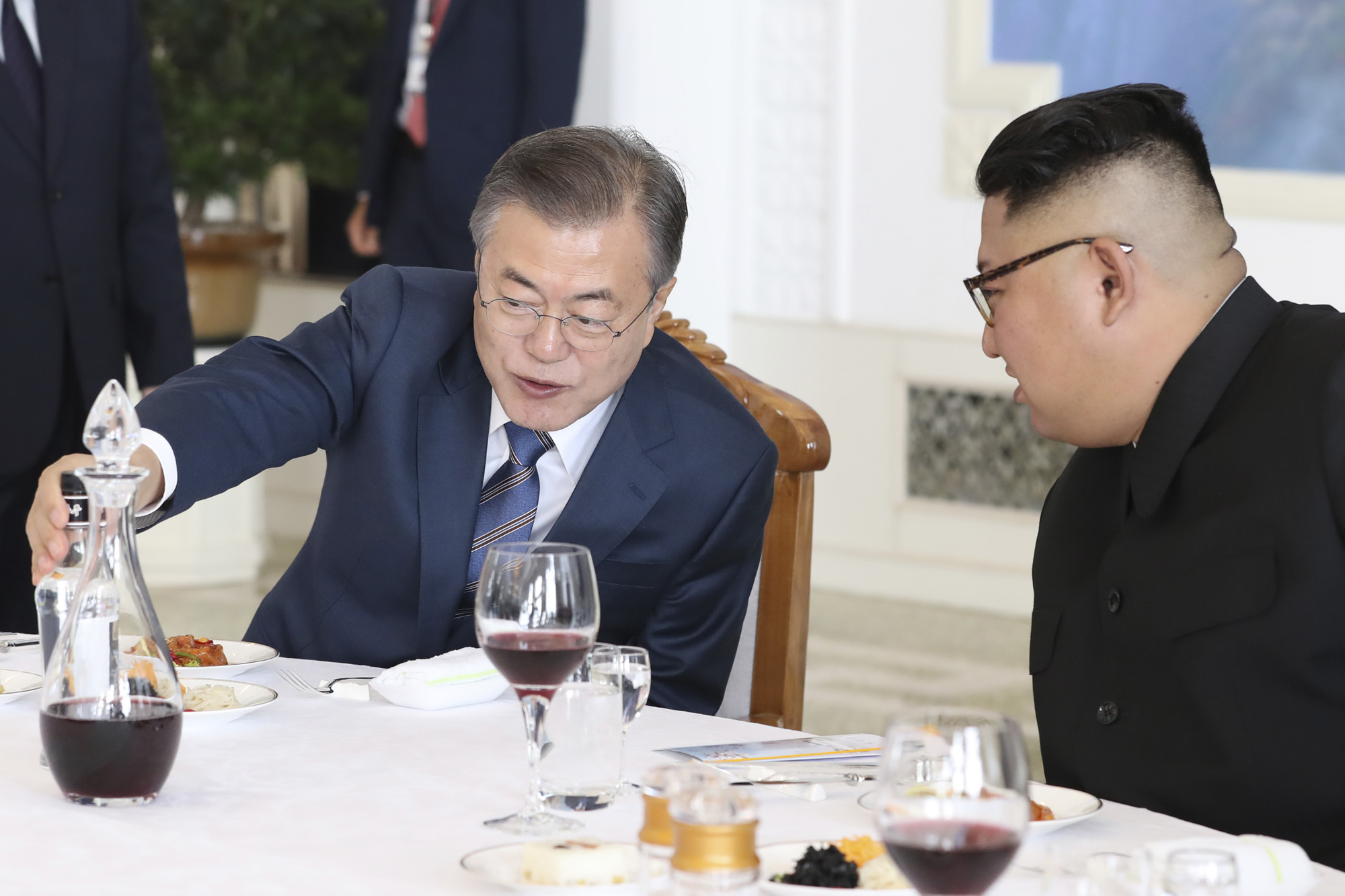 남북정상회담;평양;순안공항;김정은;문재인;3차남북정상회담