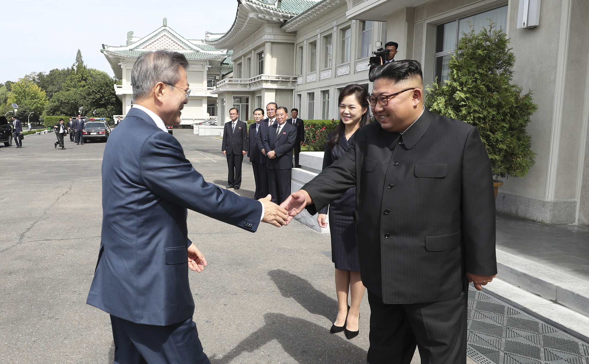 남북정상회담;평양;순안공항;김정은;문재인;3차남북정상회담