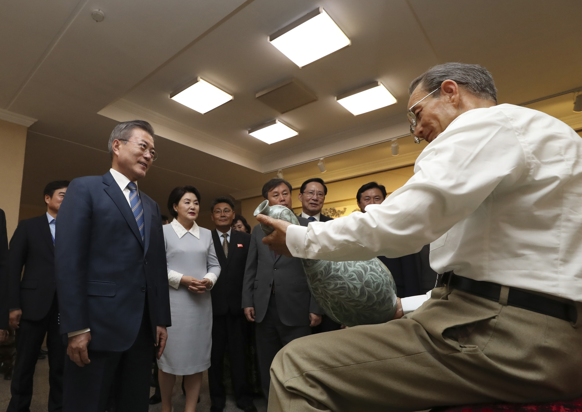 남북정상회담;평양;순안공항;김정은;문재인;3차남북정상회담