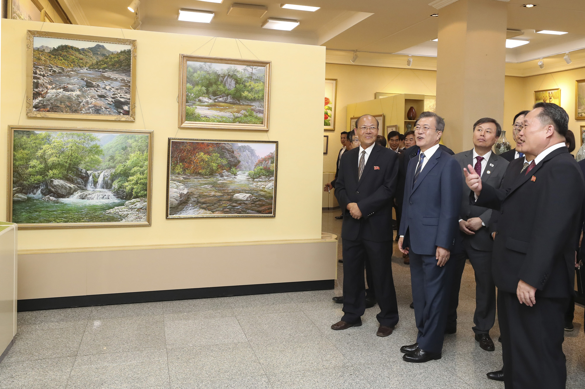 남북정상회담;평양;순안공항;김정은;문재인;3차남북정상회담