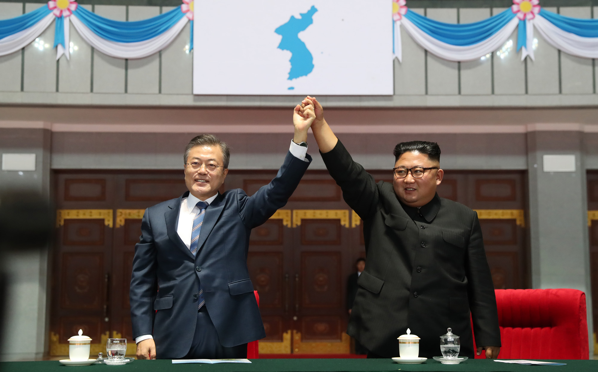 남북정상회담;평양;순안공항;김정은;문재인;3차남북정상회담