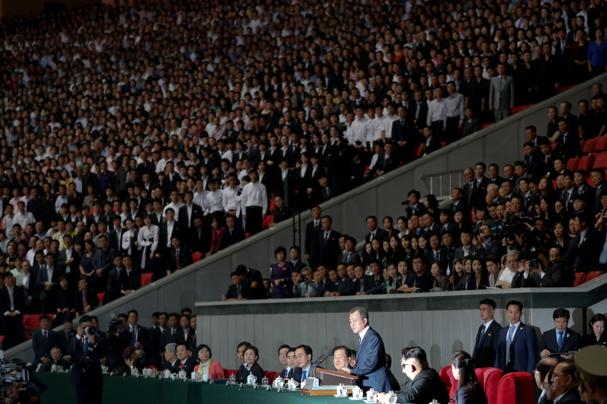 남북정상회담;평양;순안공항;김정은;문재인;3차남북정상회담
