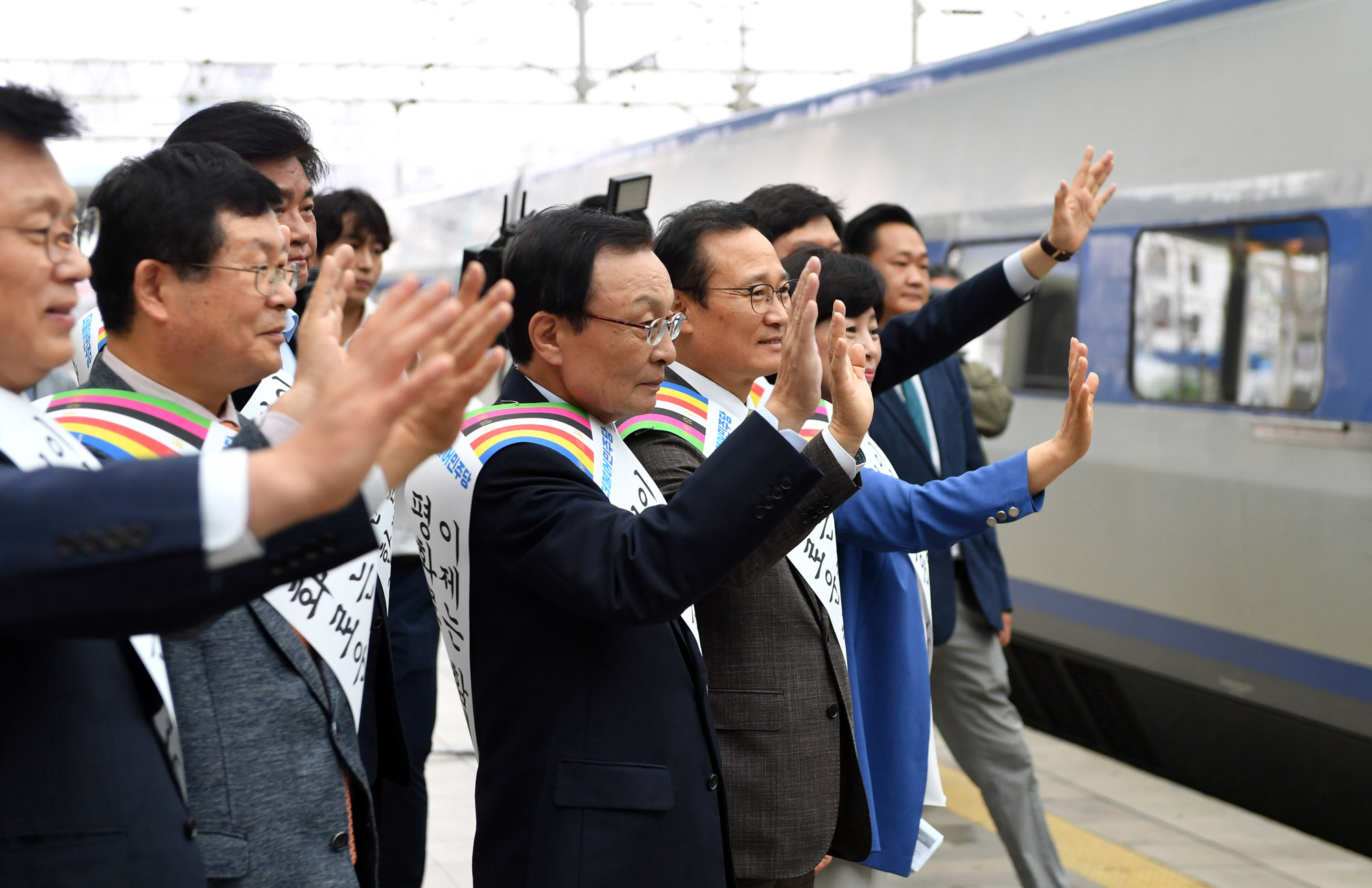 정치;행사;추석;명절;명절인사;추석귀성인사;서울역;정당;국회;더불어민주당