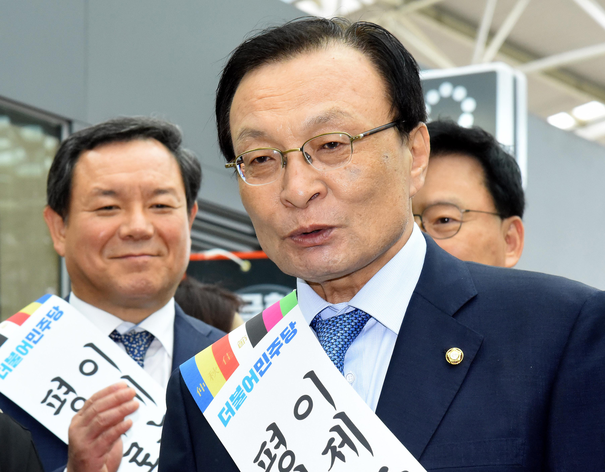 정치;행사;추석;명절;명절인사;추석귀성인사;서울역;정당;국회;더불어민주당
