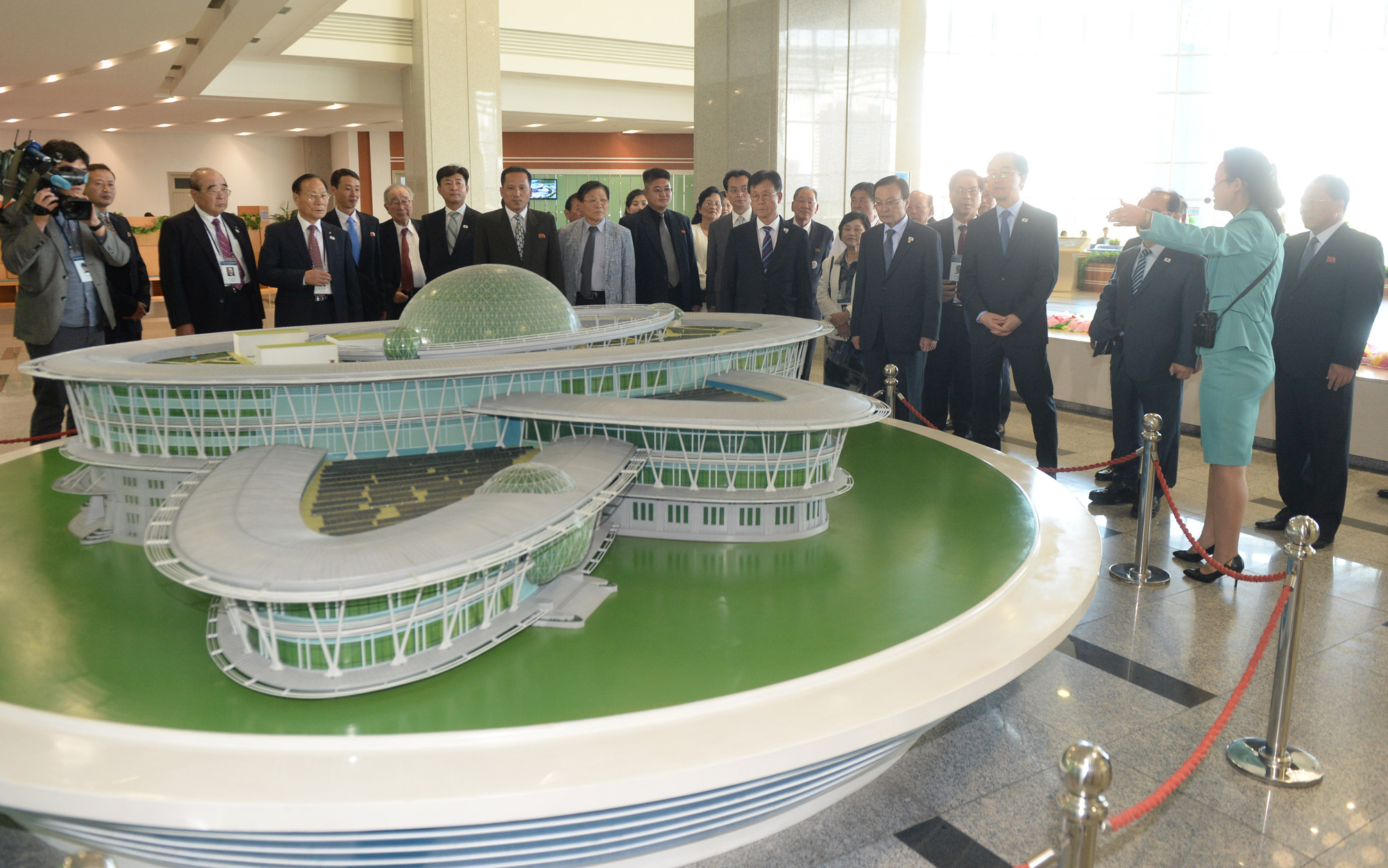 북한;남북;10 4선언;만찬;환영;과학기술전당