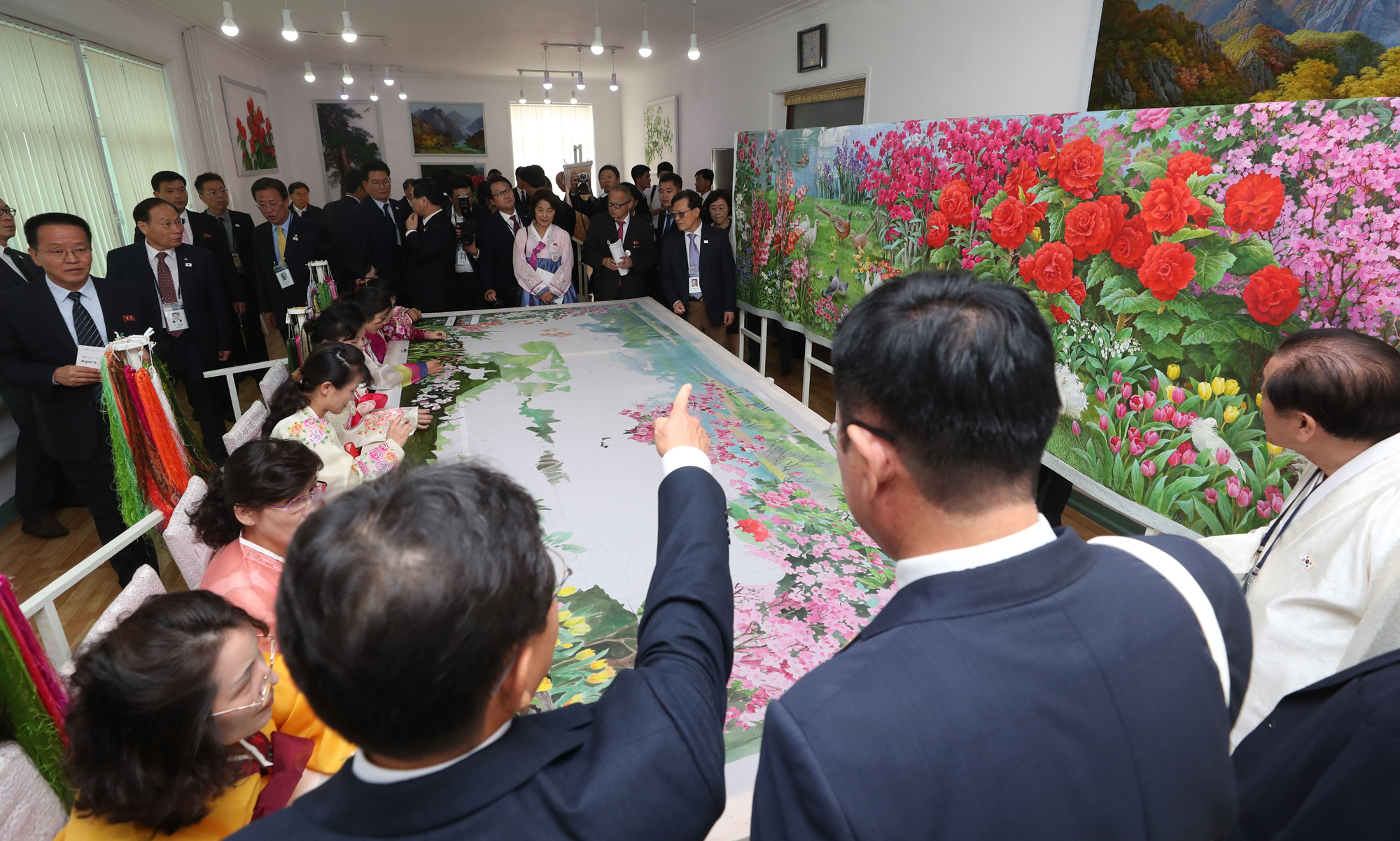 남북;북한;10 4선언;평양;만수대 창작사;간담회