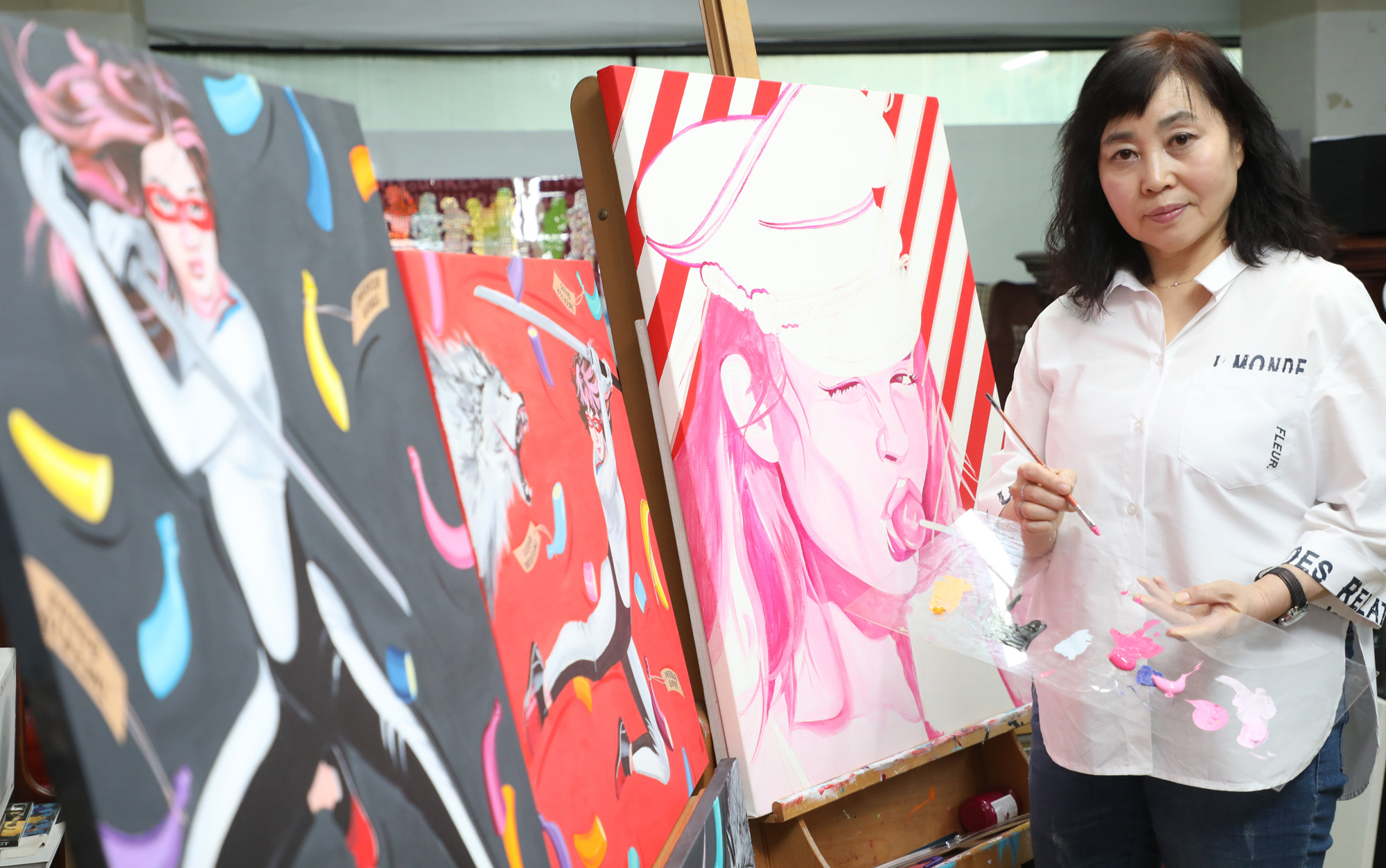 화가의방;한국미술응원;조강남;아티스트;화가;그림;비디오아트