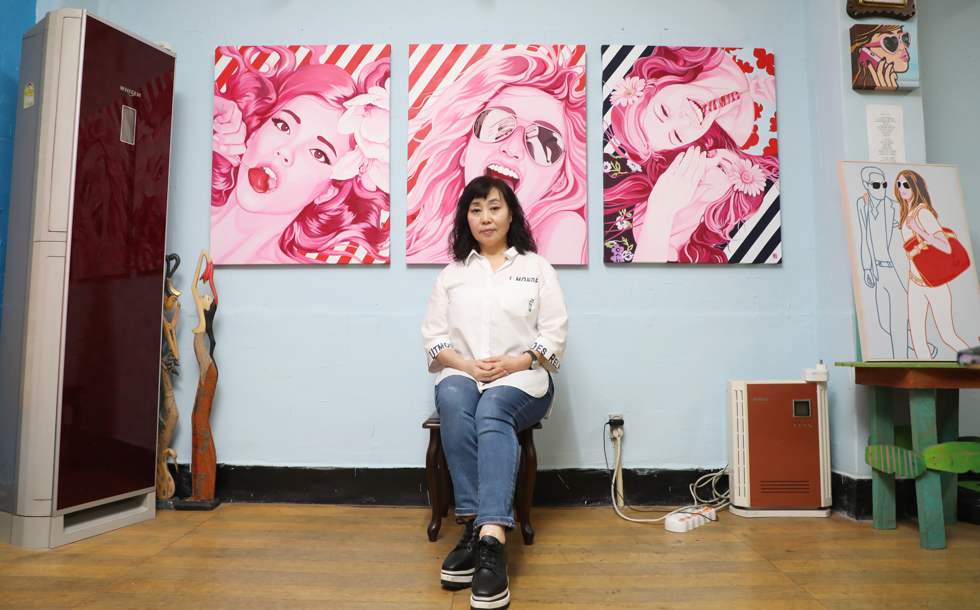 화가의방;한국미술응원;조강남;아티스트;화가;그림;비디오아트