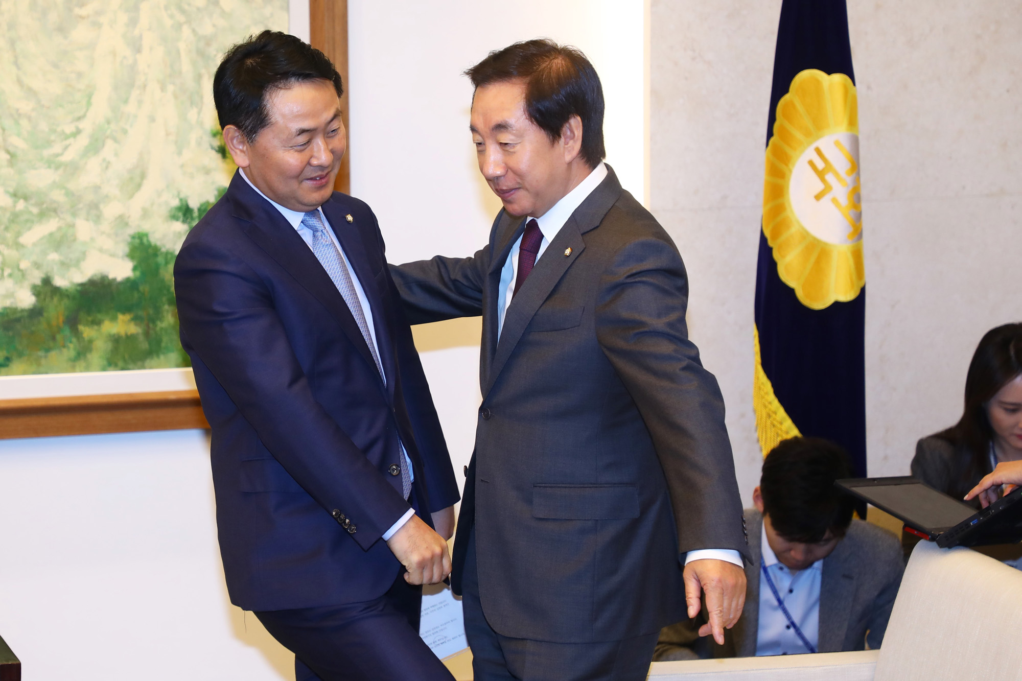 국회;국회의장;원내대표회동;김성태원내대표