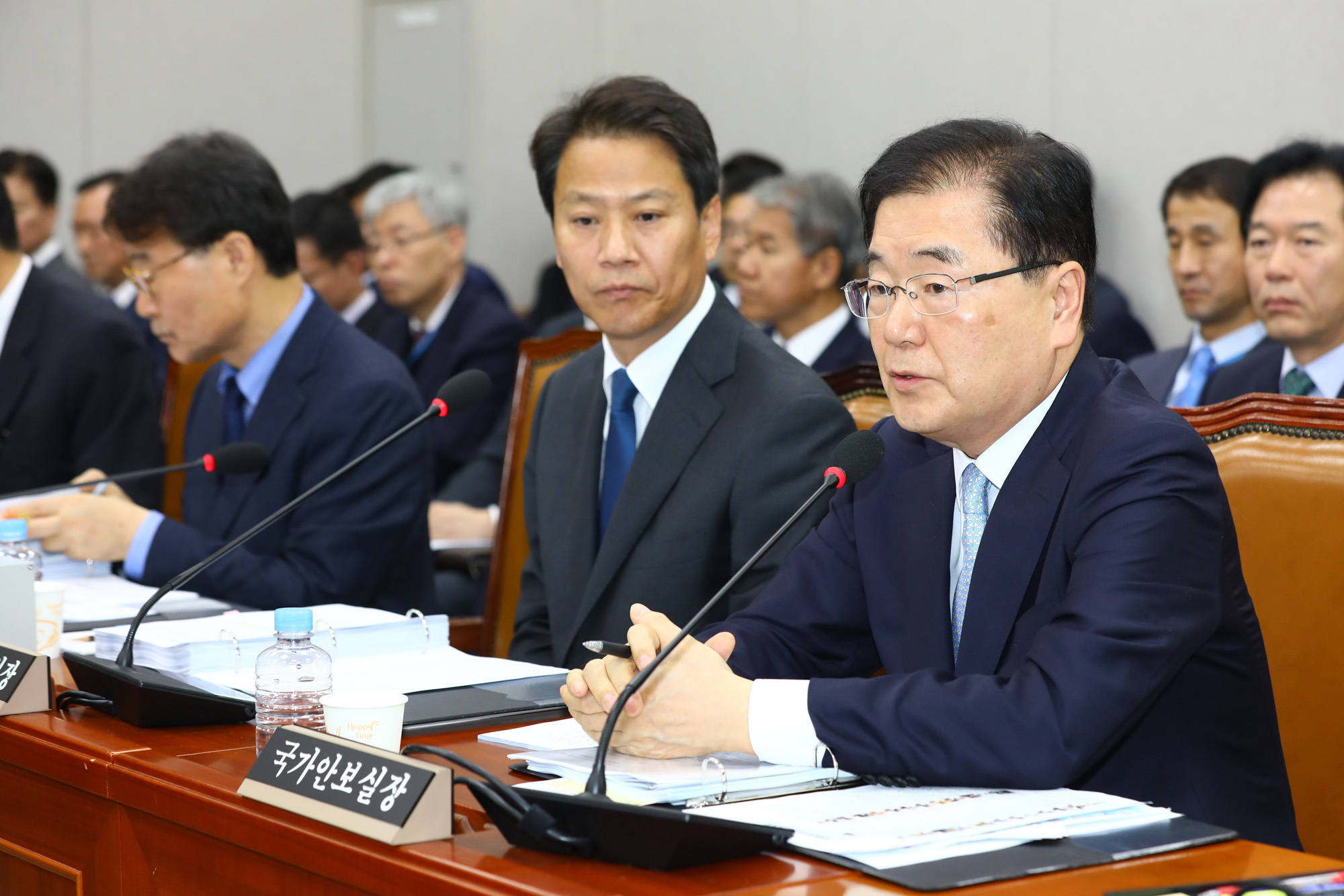 정치;국회운영위원회;청와대국정감사;정의용;국가안보실