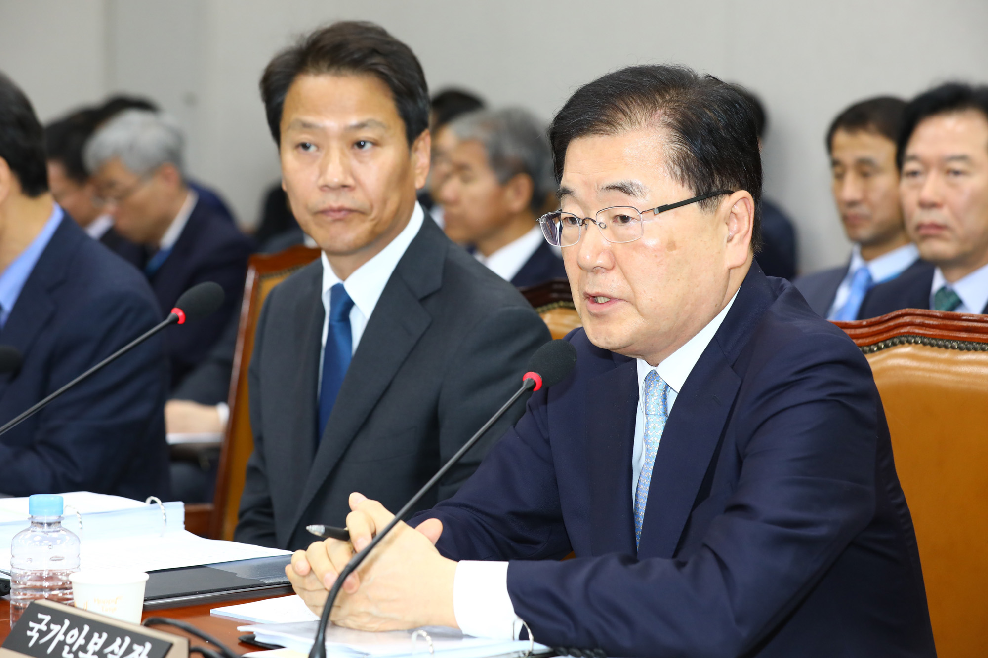 정치;국회운영위원회;청와대국정감사;정의용;국가안보실