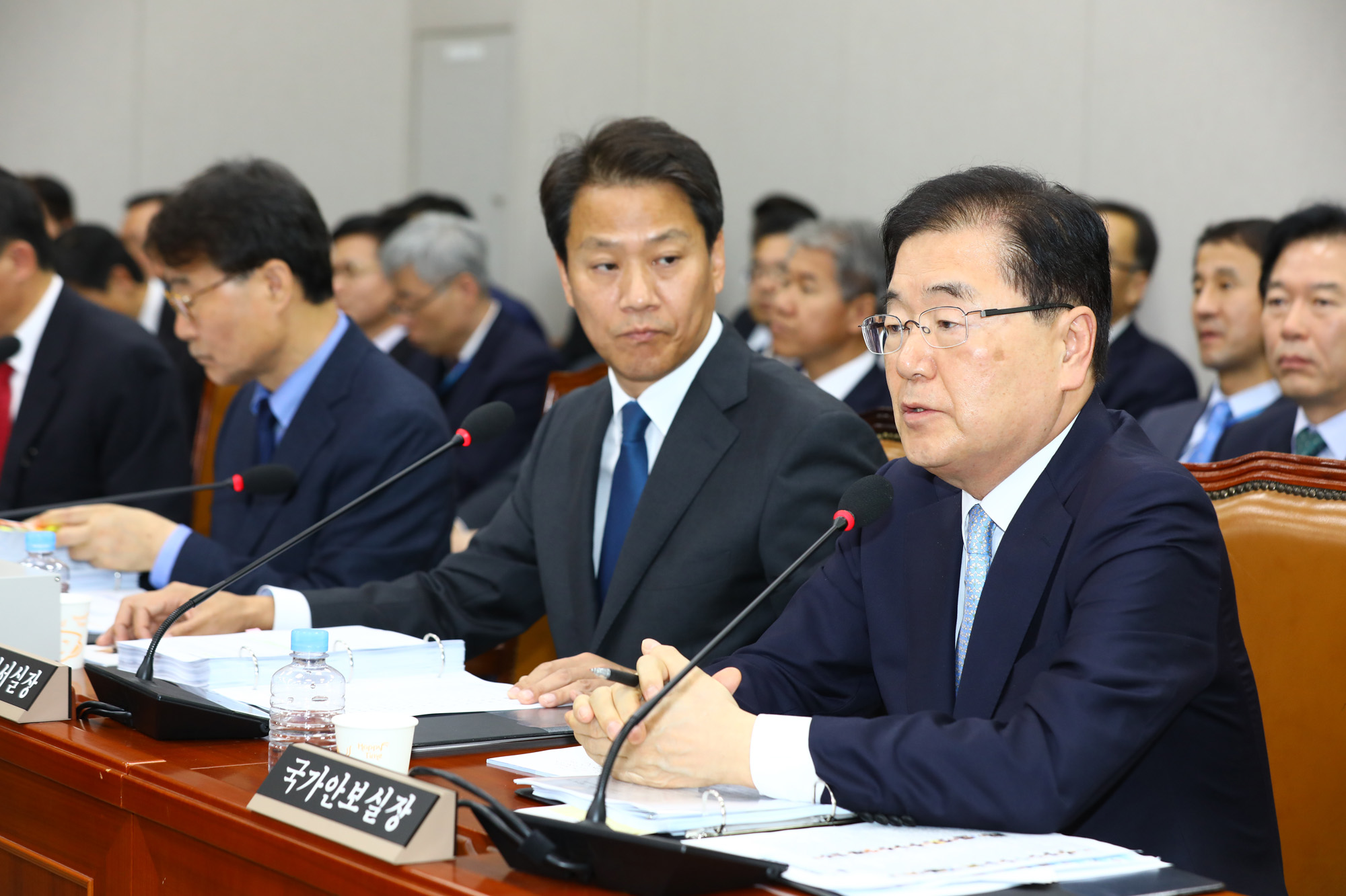 정치;국회운영위원회;청와대국정감사;정의용;국가안보실