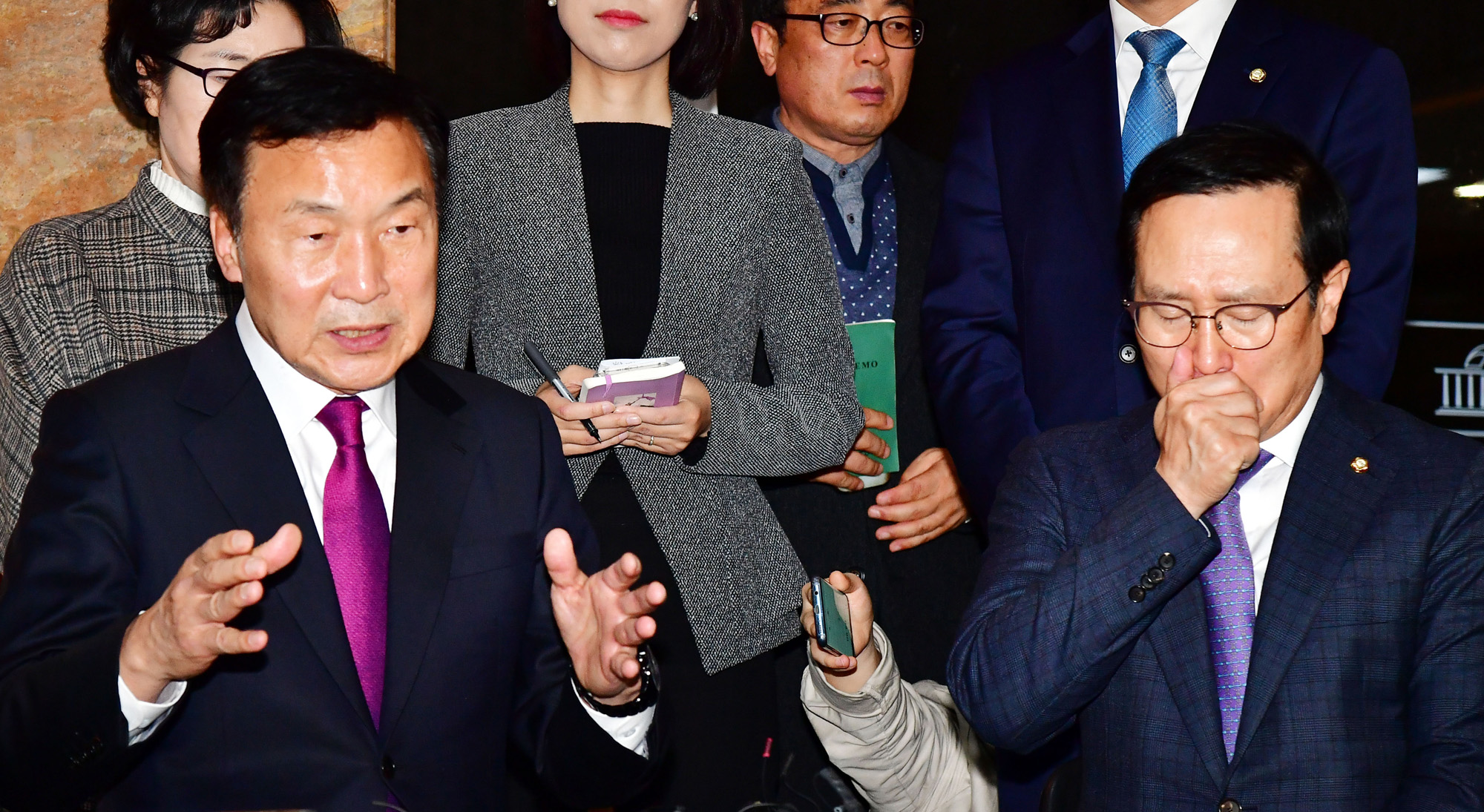 정치국회;손학규대표;단식농성;홍영표원내대표