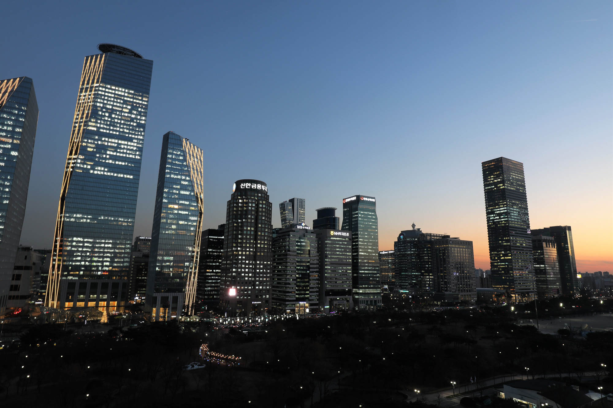 경제;여의도증권가;증권가야경