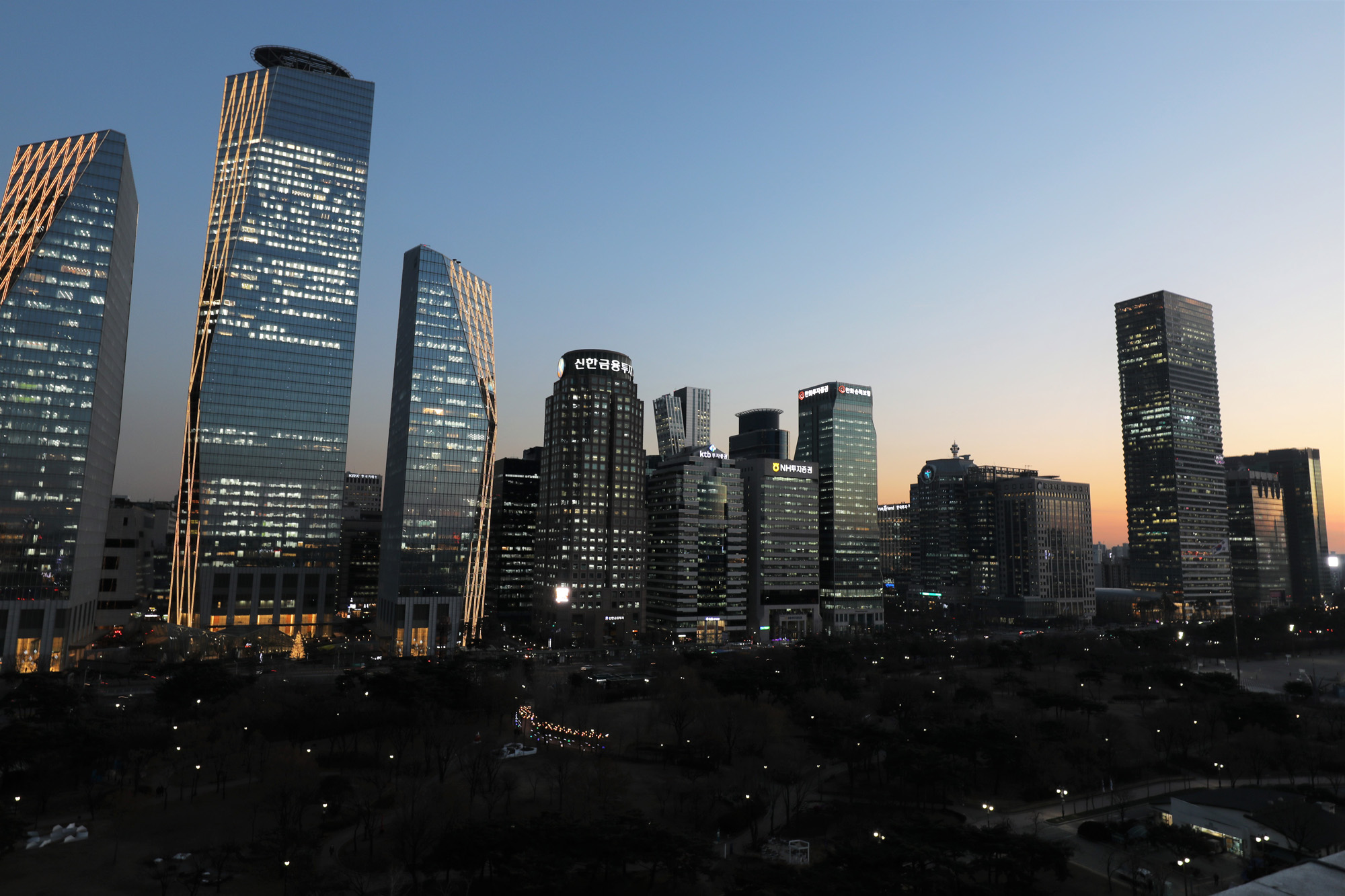 경제;여의도증권가;증권가야경