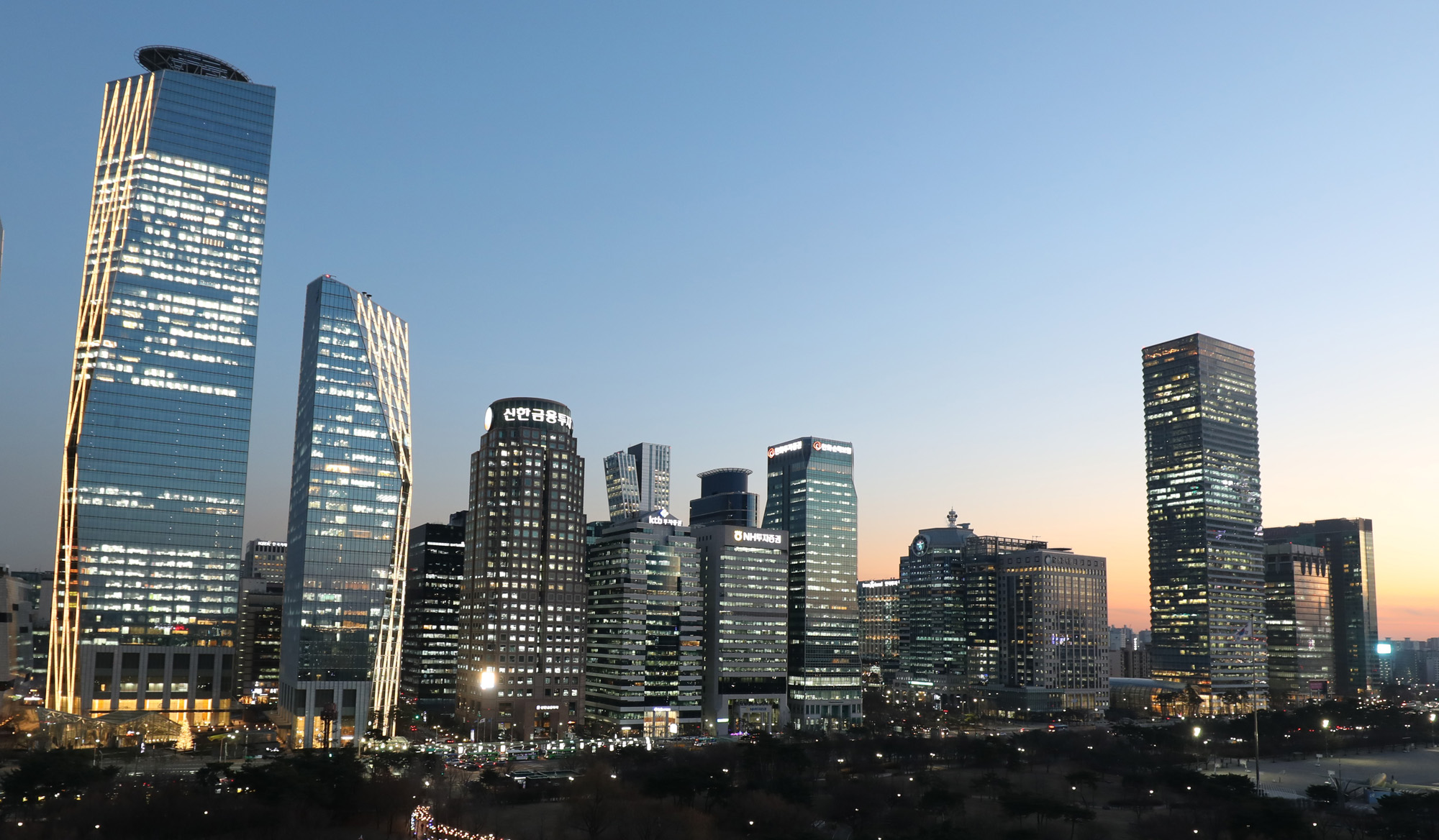 경제;여의도증권가;증권가야경