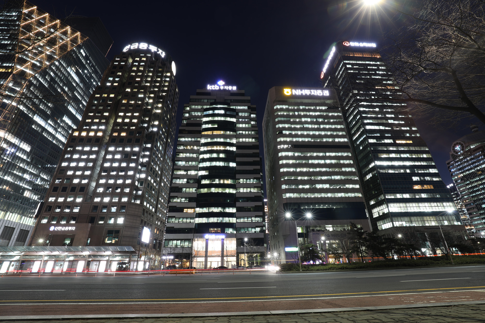 경제;여의도증권가;증권가야경