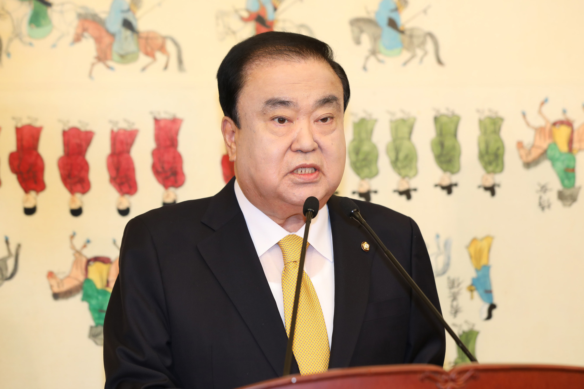 문희상국회의장;국회의장신년기자간담회