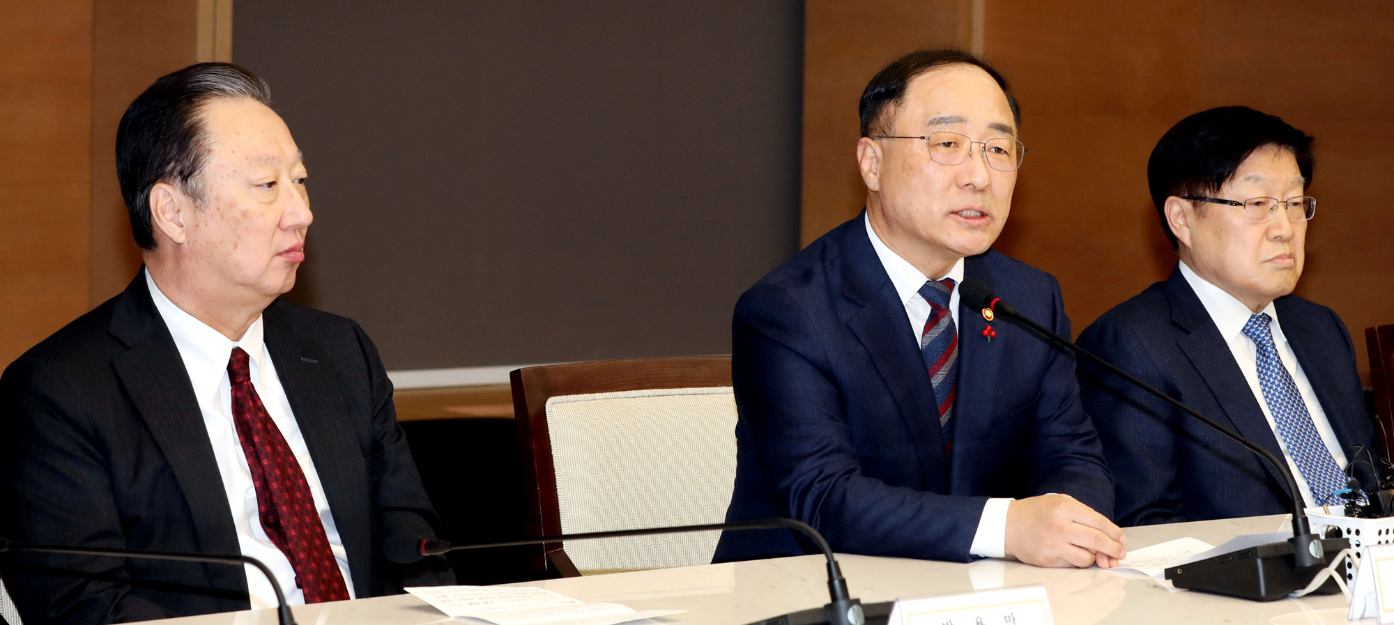 홍남기경제부총리;경제단체장간담회;부총리경제단체장간담회