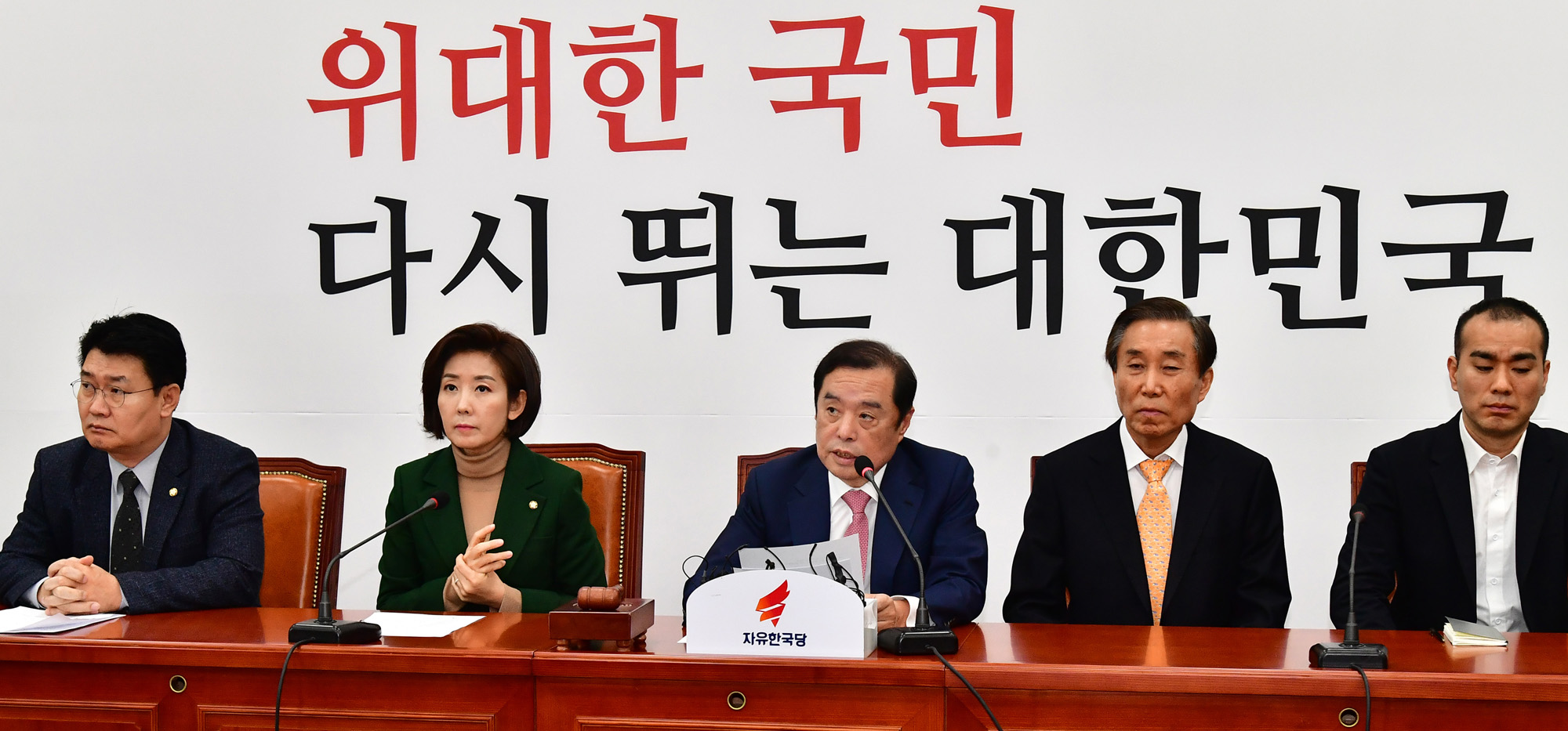 자유한국당비상대책위원회;김병준비대위원장;나경원원내대표