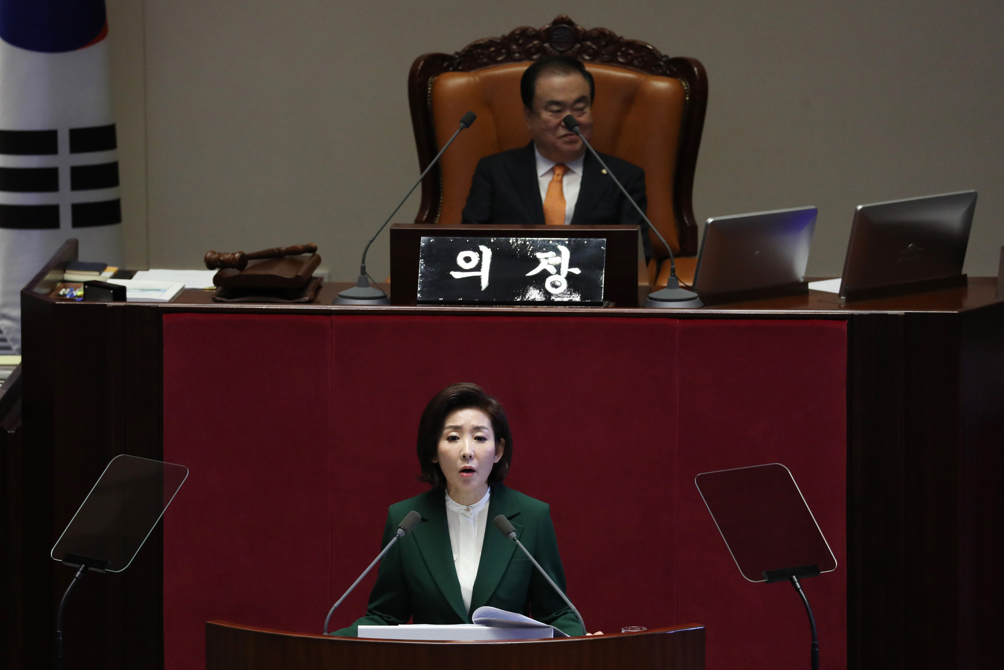 자유한국당나경원원내대표;교섭단체연설;국회본회의