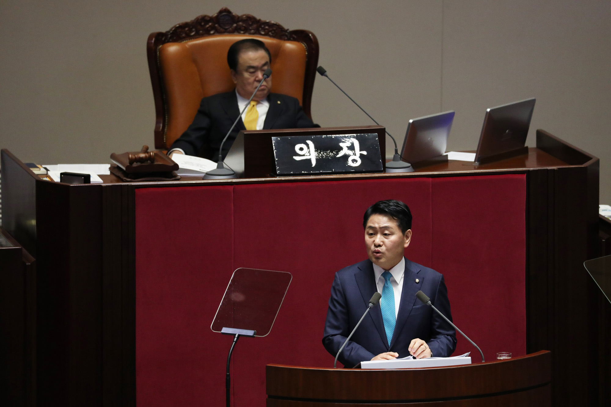 국회본회의;교섭단체대표연설;김관영원내대표