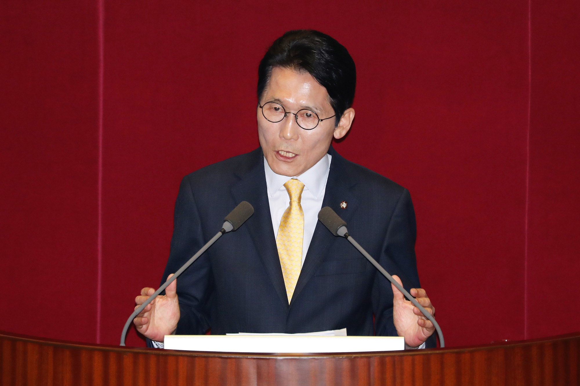 국회본회의;비교섭단체대표연설;윤소하원내대표