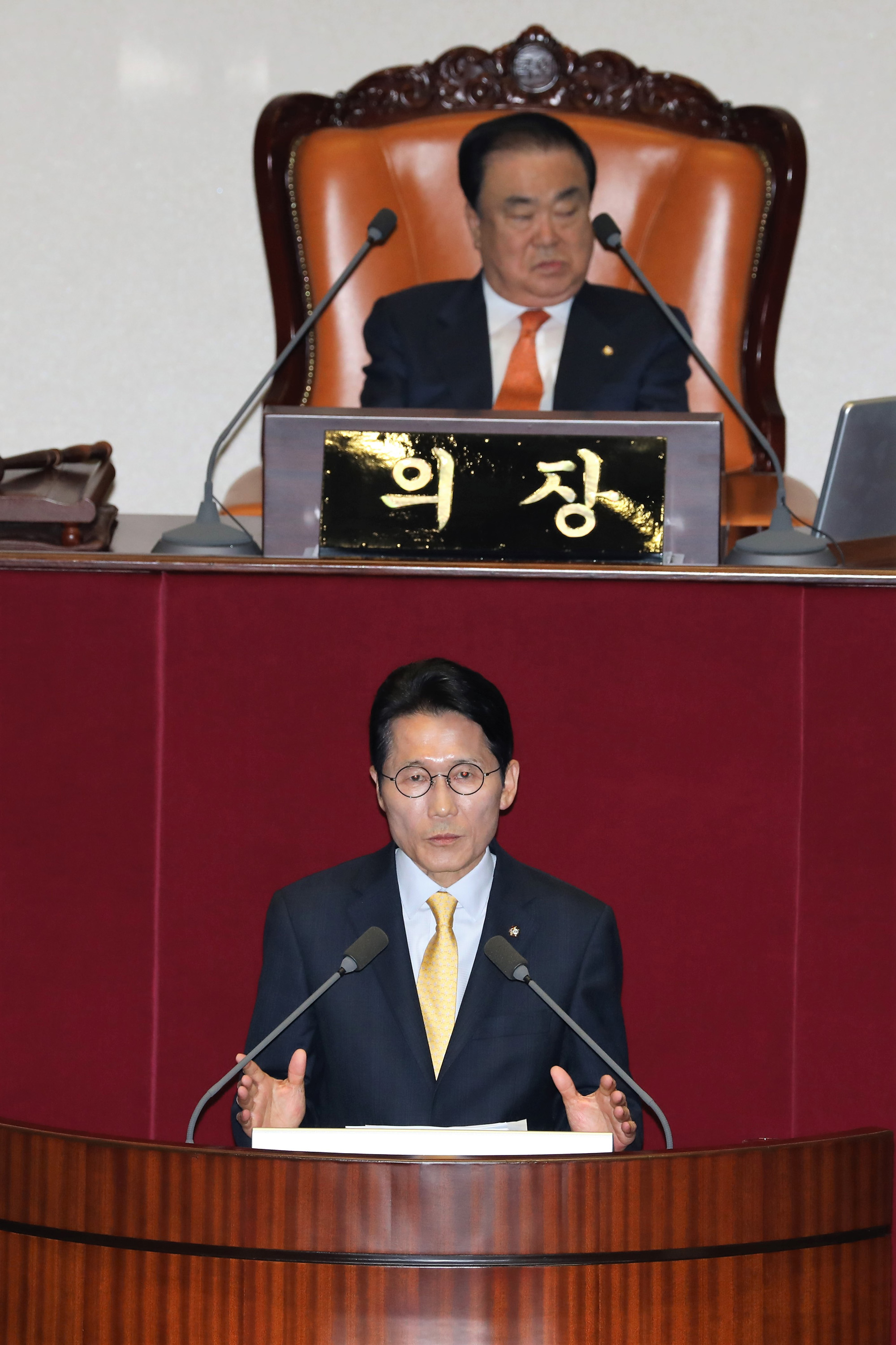 국회본회의;비교섭단체대표연설;윤소하원내대표