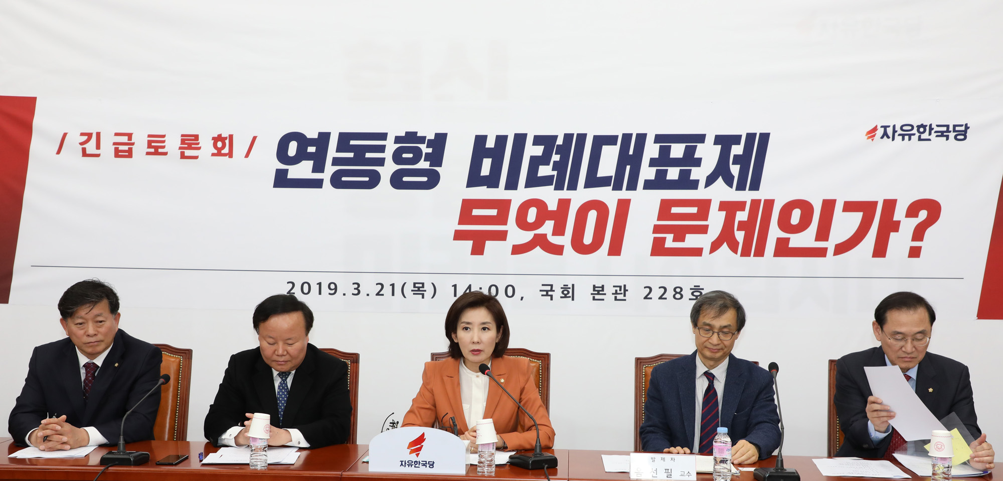 자유한국당연동형비례대표제;연동형비례대표제무엇이문제인가;한국당토론회;음선필교수