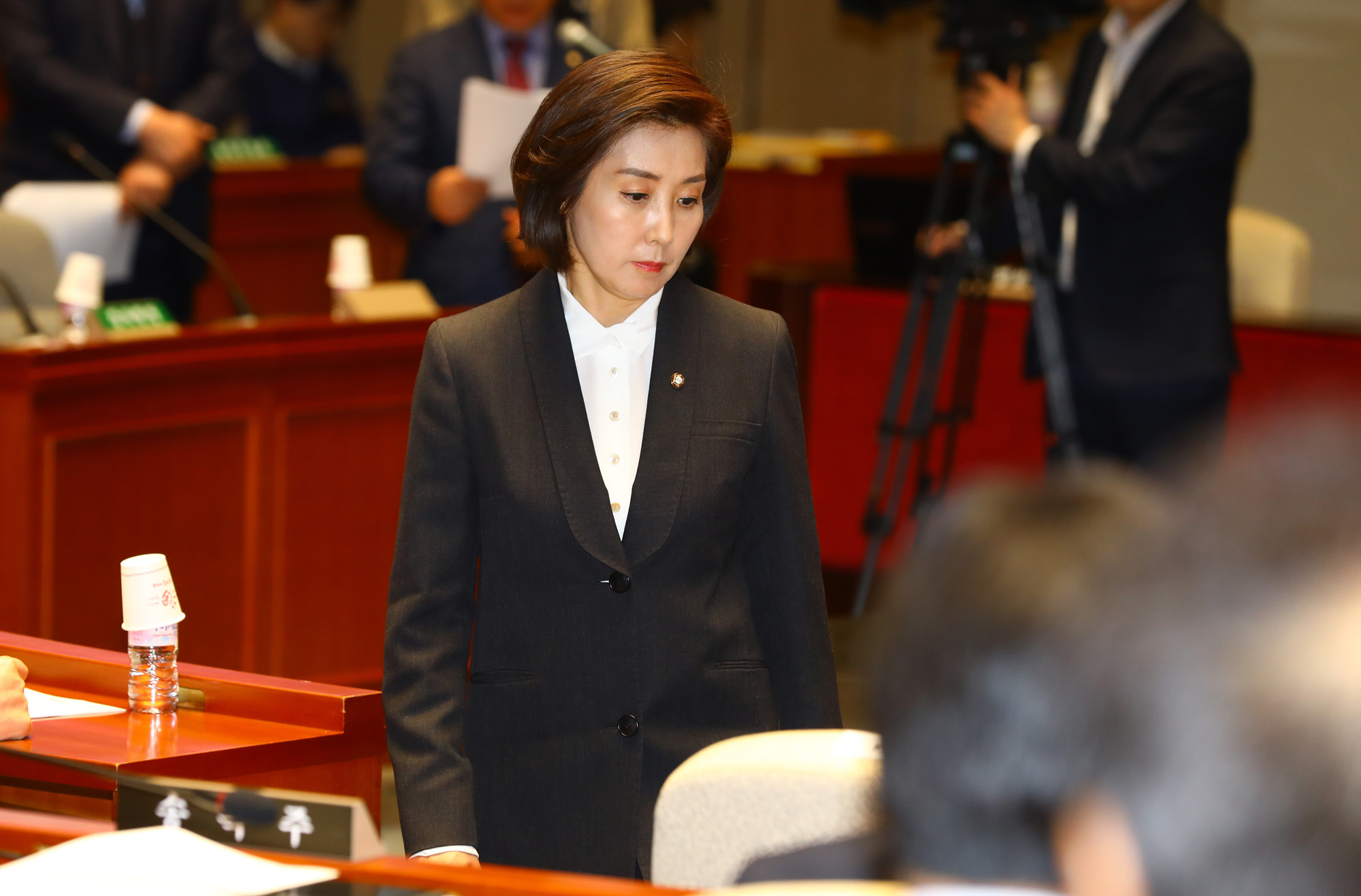 자유한국당의원총회;나경원원내대표