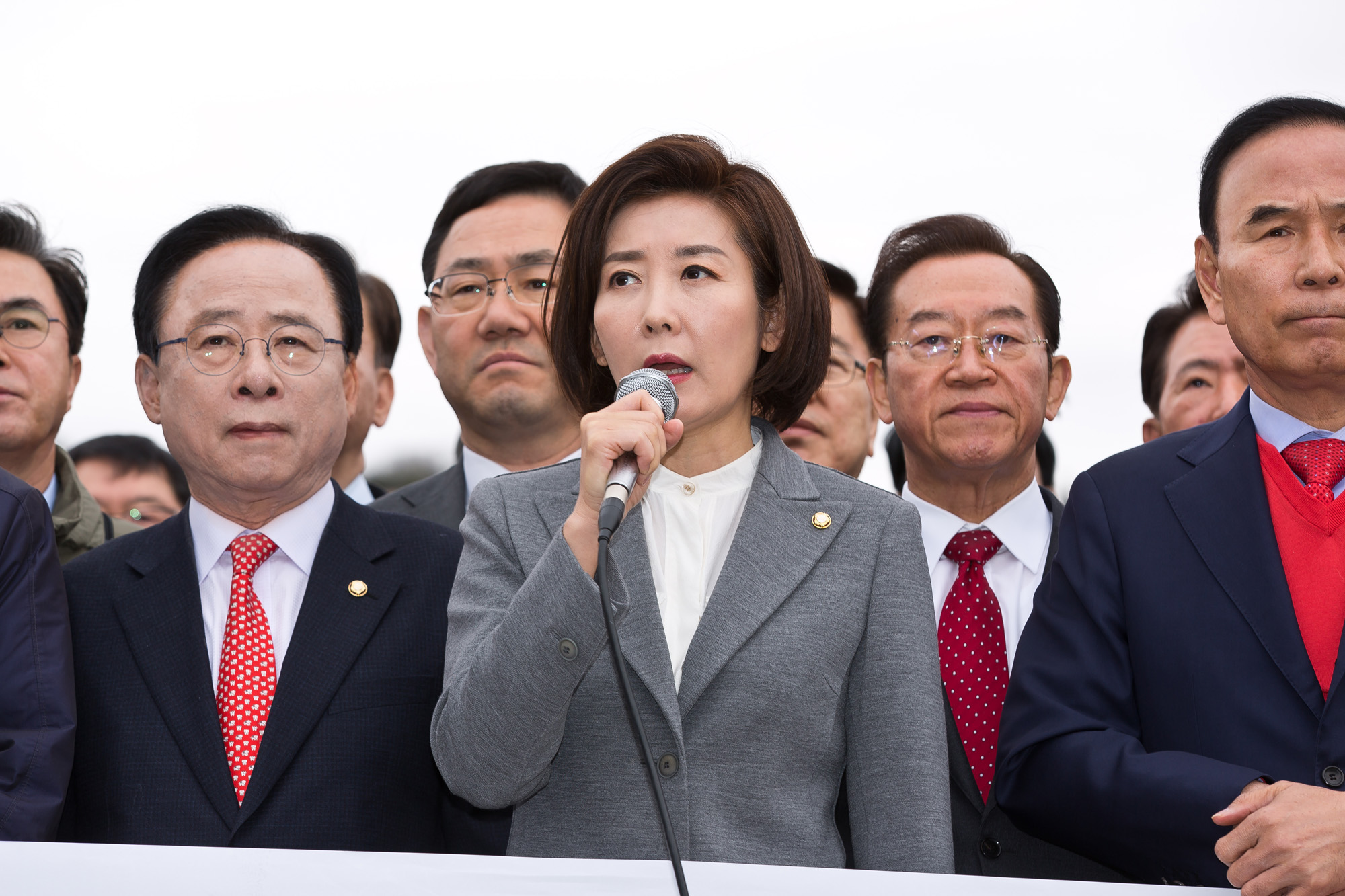 정치;정당;국회;자유한국당;나경원;긴급비상의원총회;청와대분수대