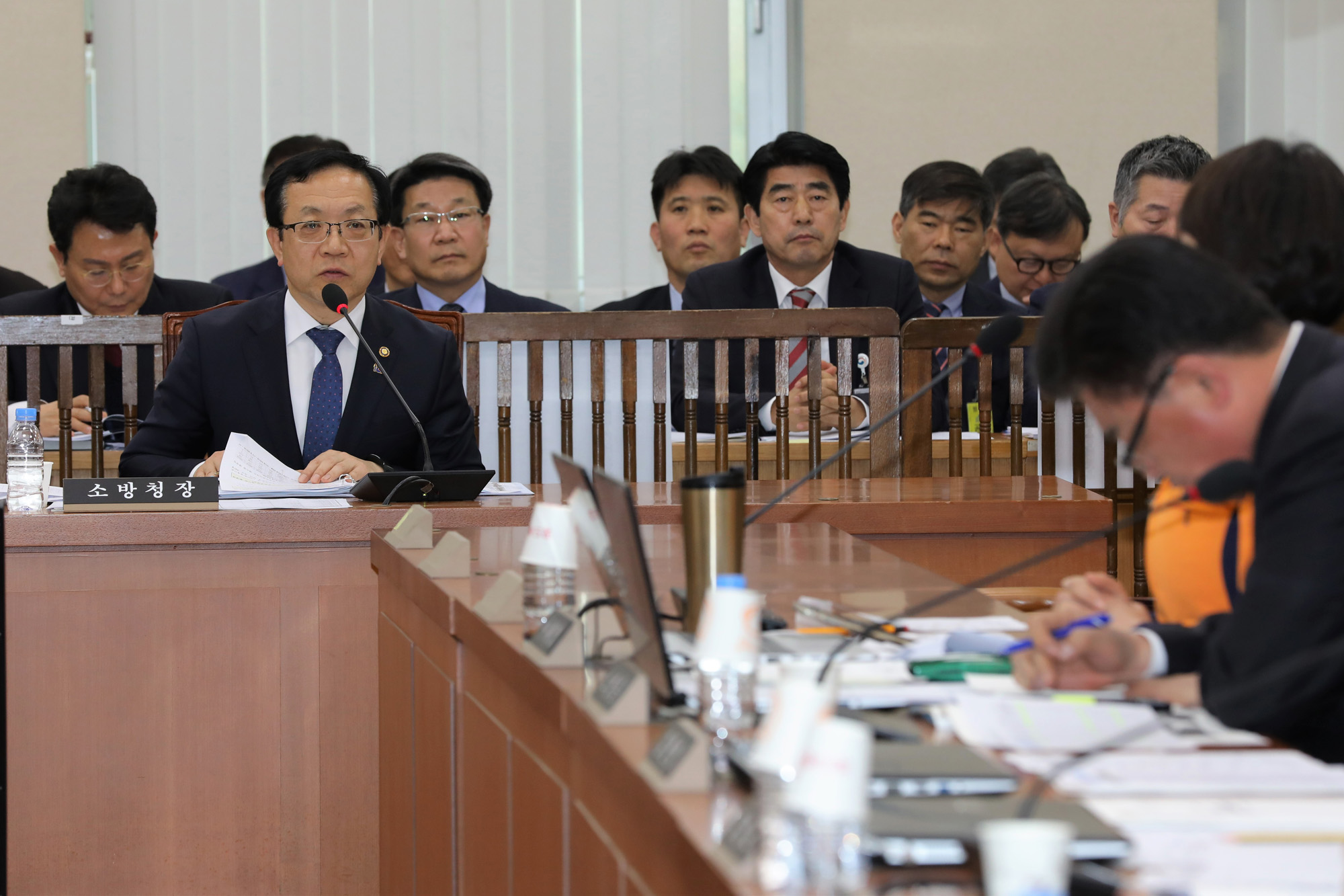 행정안전위원회;강원도산불피해현안보고;진영장관