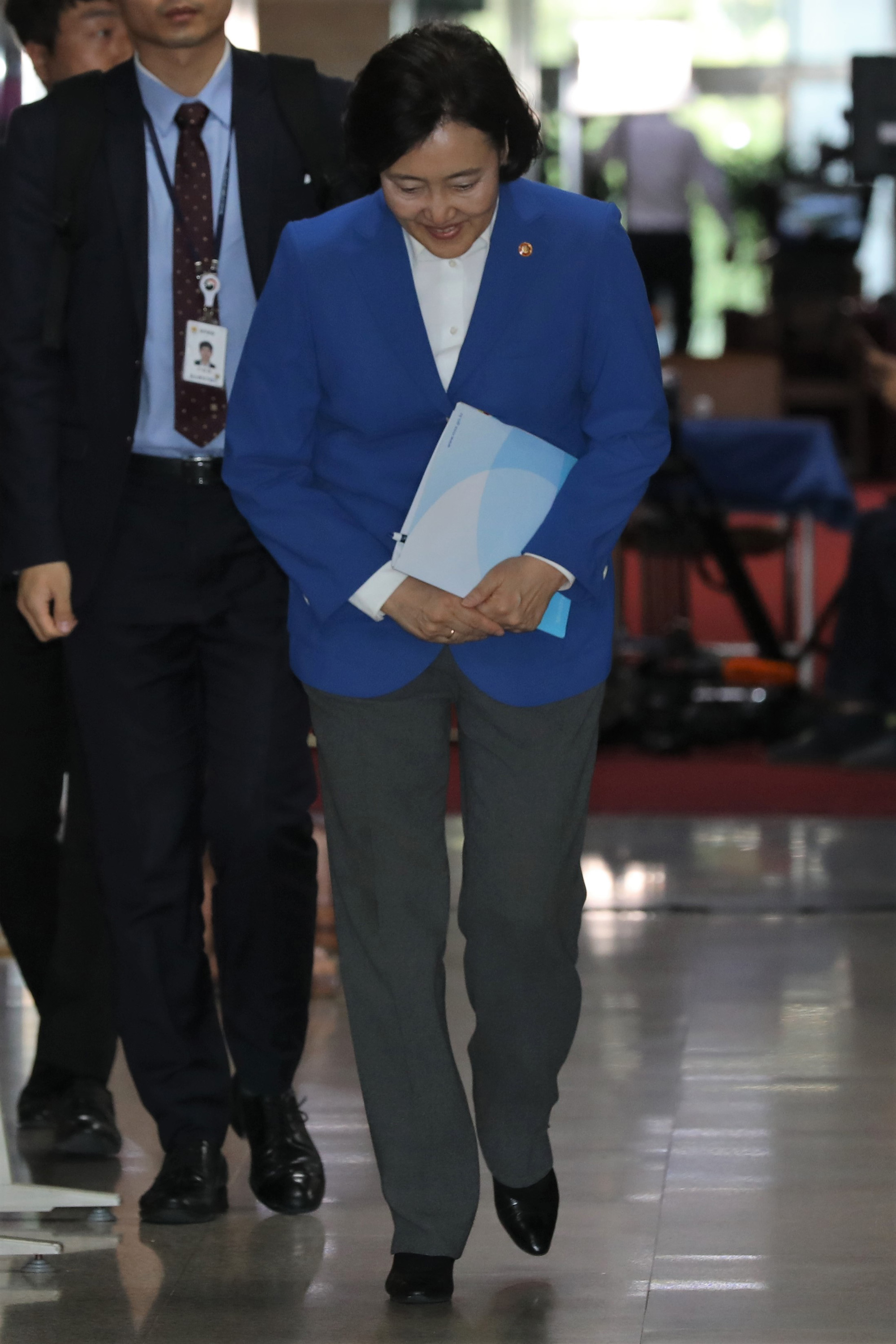 박영선중소벤처기업부장관;박영선민주당예방;이해찬대표