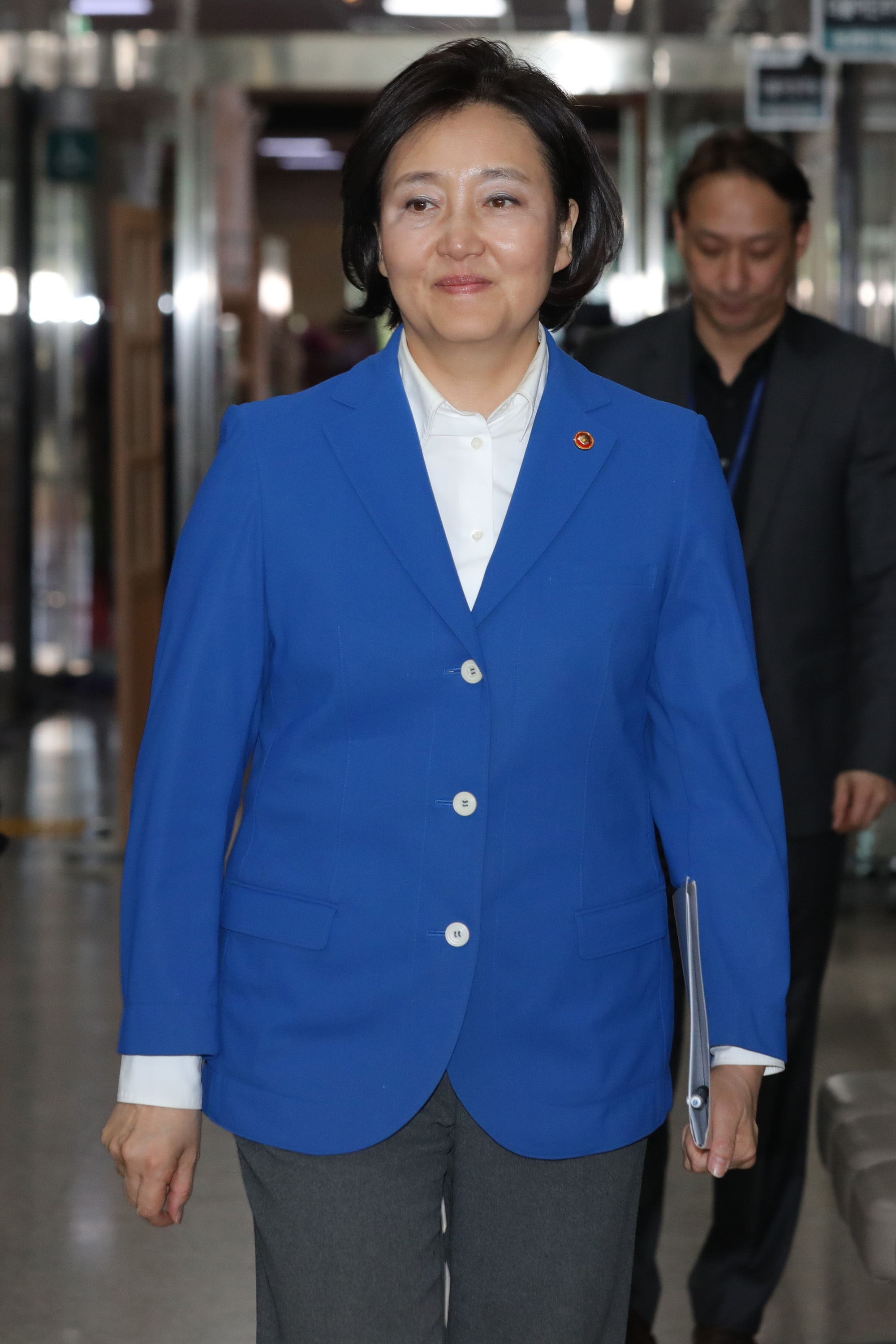 박영선중소벤처기업부장관;박영선민주당예방;이해찬대표