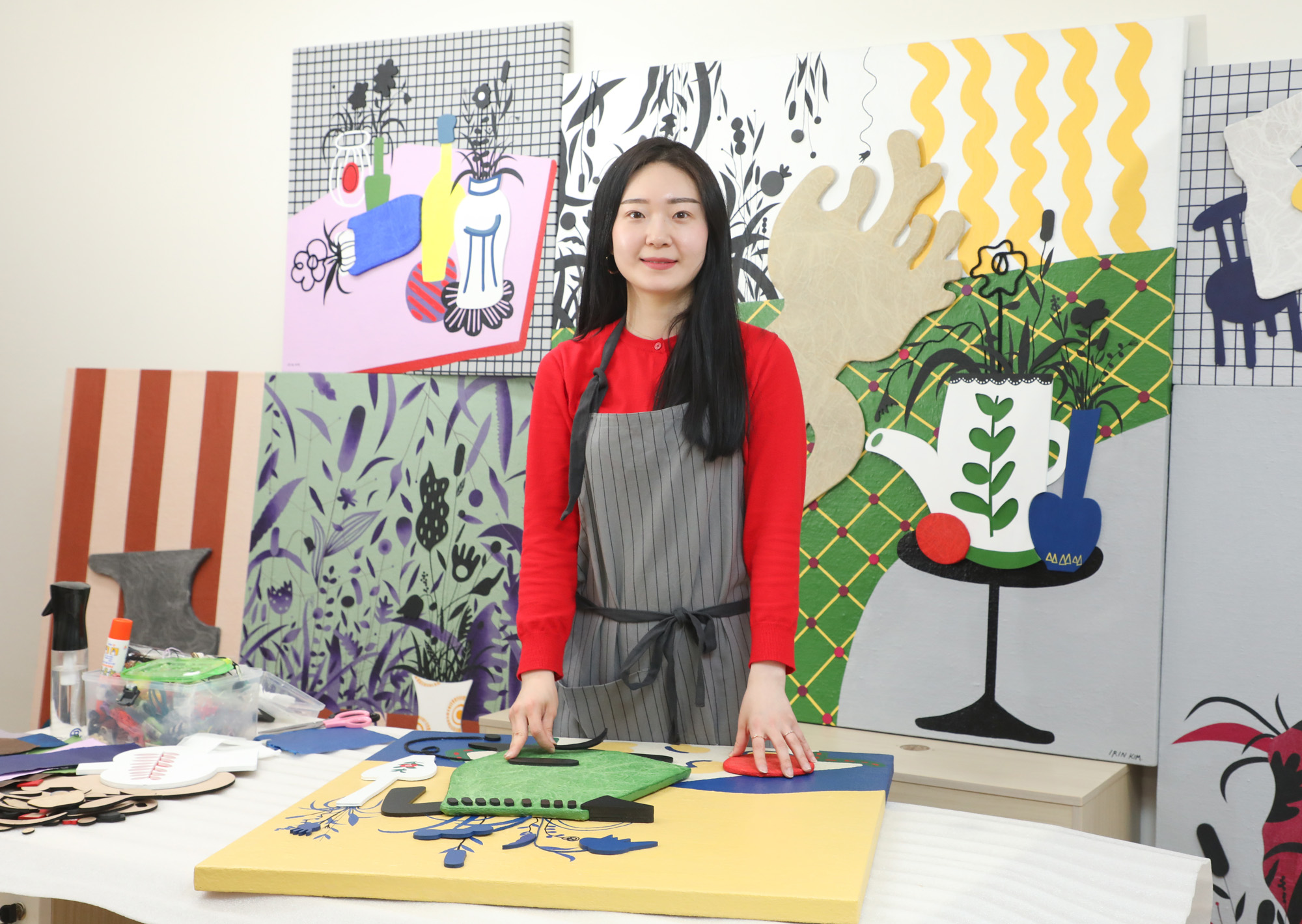 김이린;작가;화가;미술;화가의방;한국미술응원