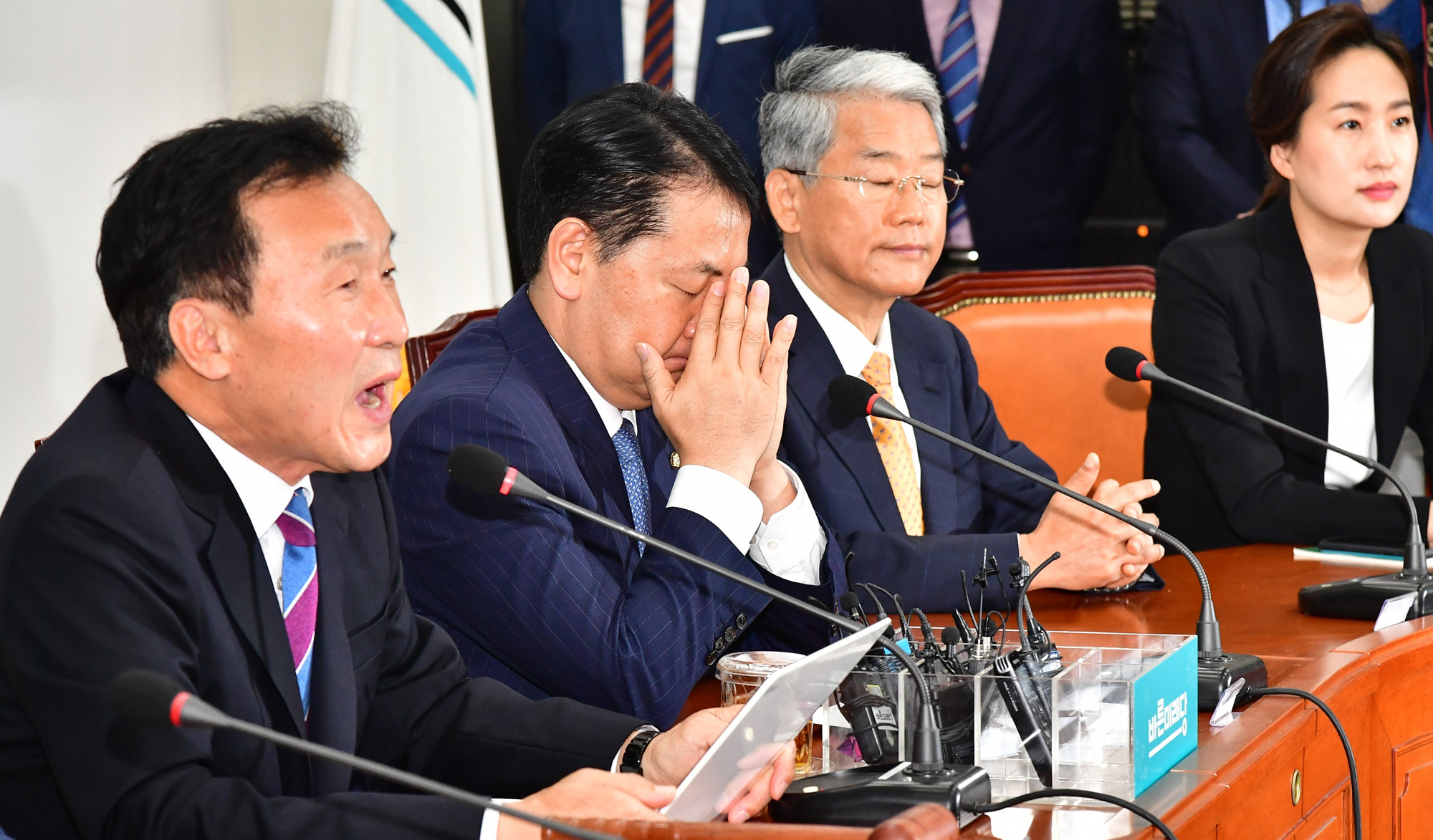 바른미래당최고위원회의;손학규대표;김관영원내대표