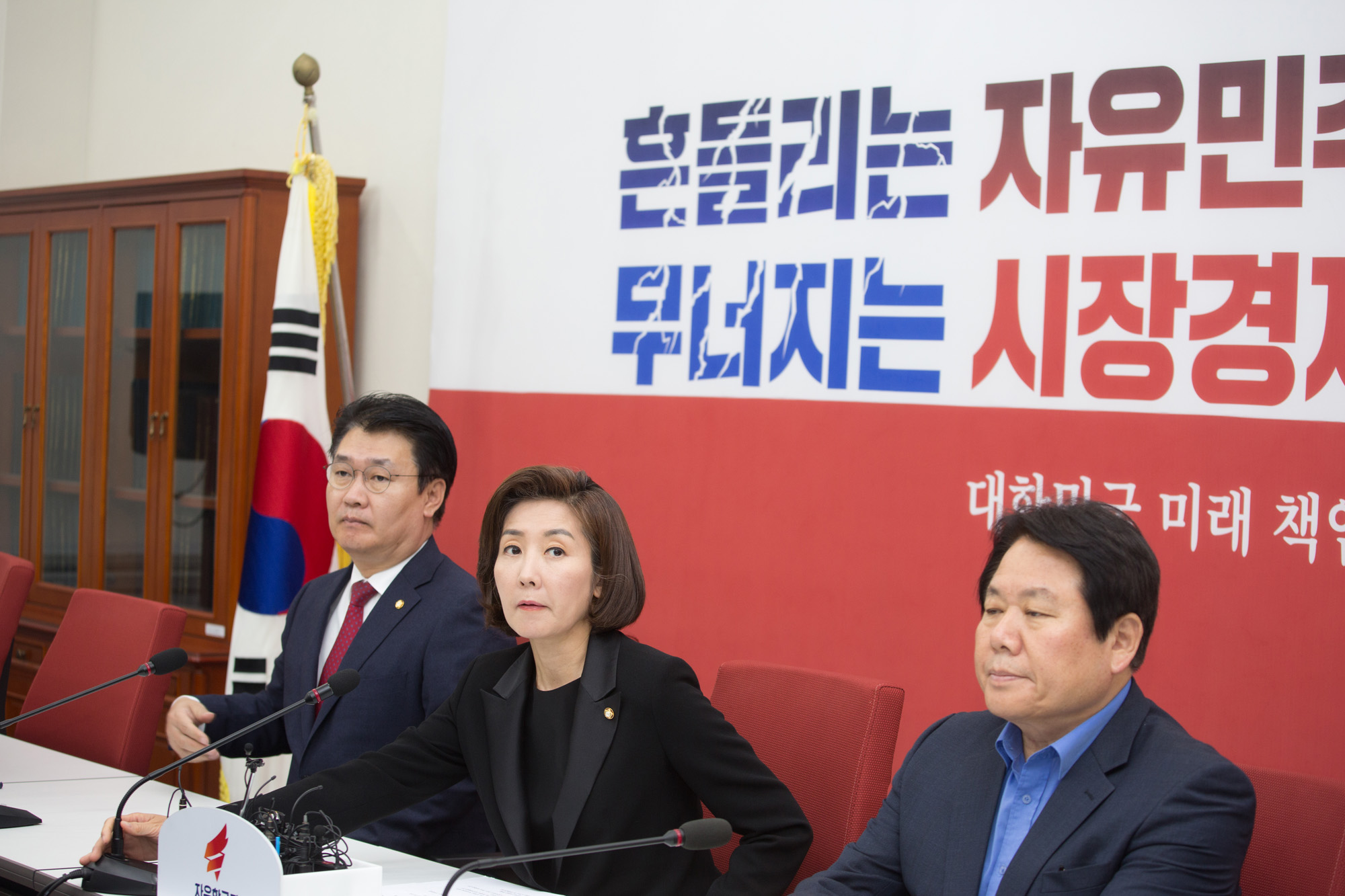 정치;국회;정당;자유한국당;원내대표;나경원;기자간담회