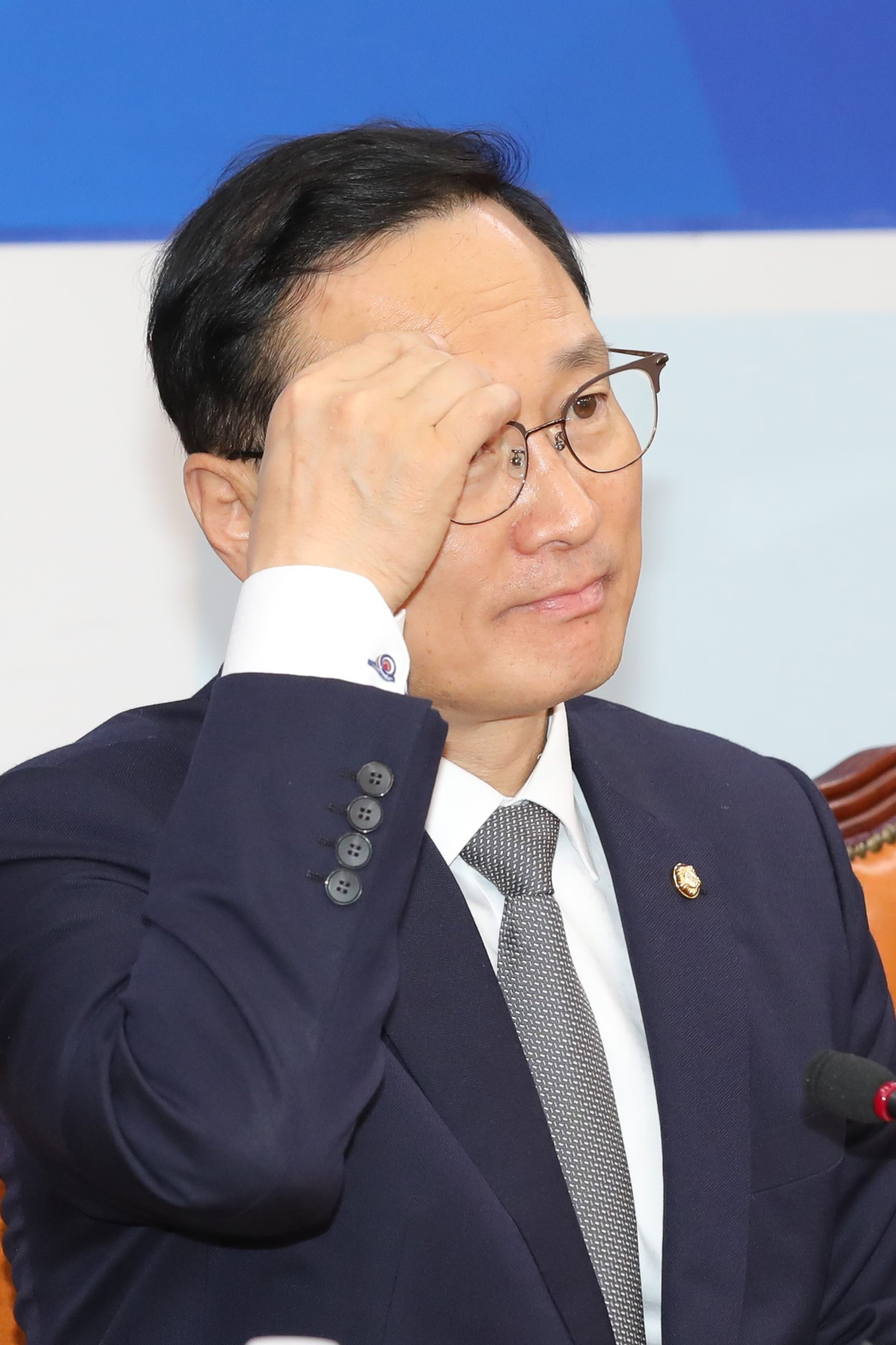 홍영표원내대표고별기자간담회;더불어민주당원내대표