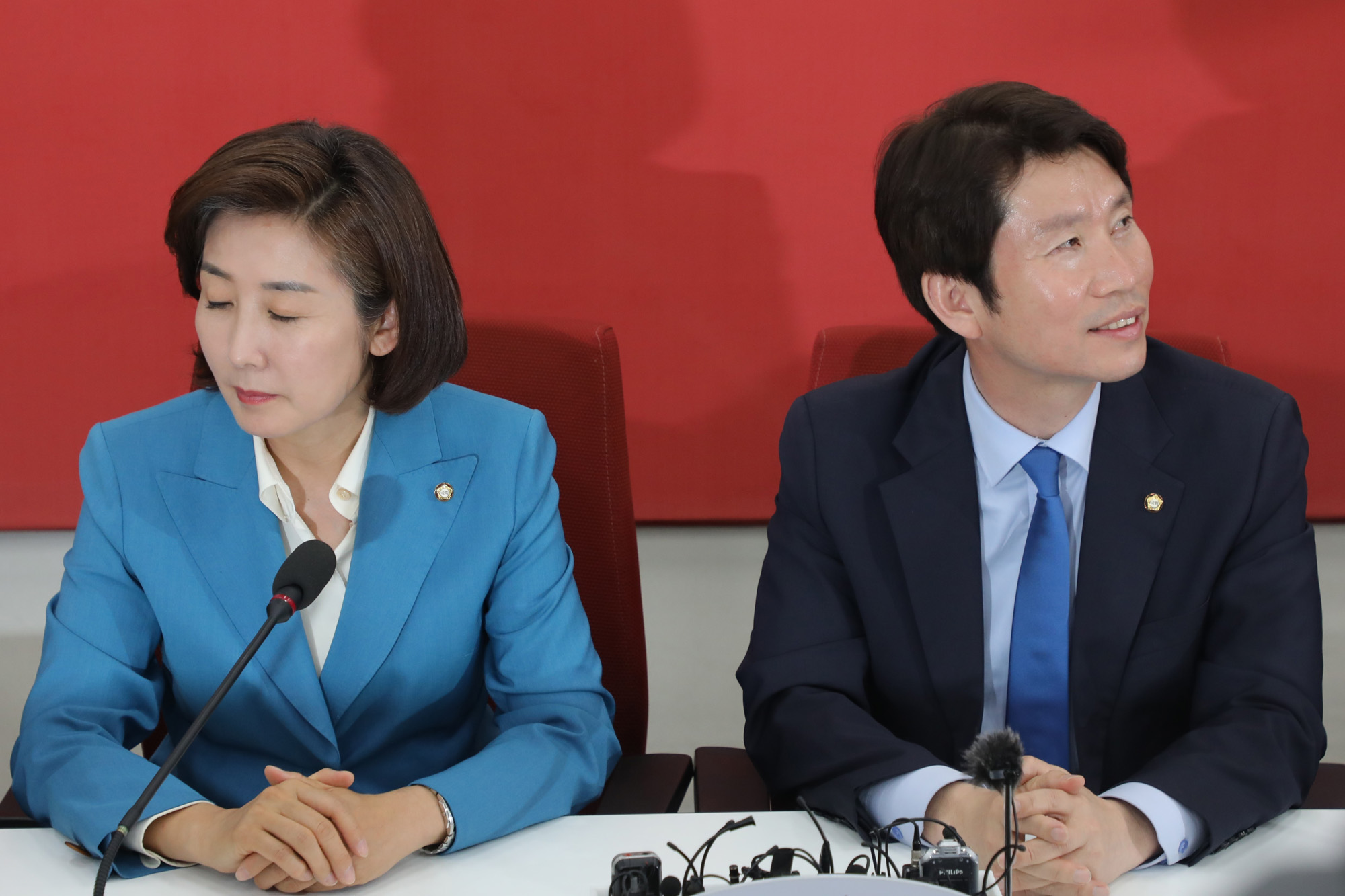 이인영원내대표;나경원원내대표;원내대표회동