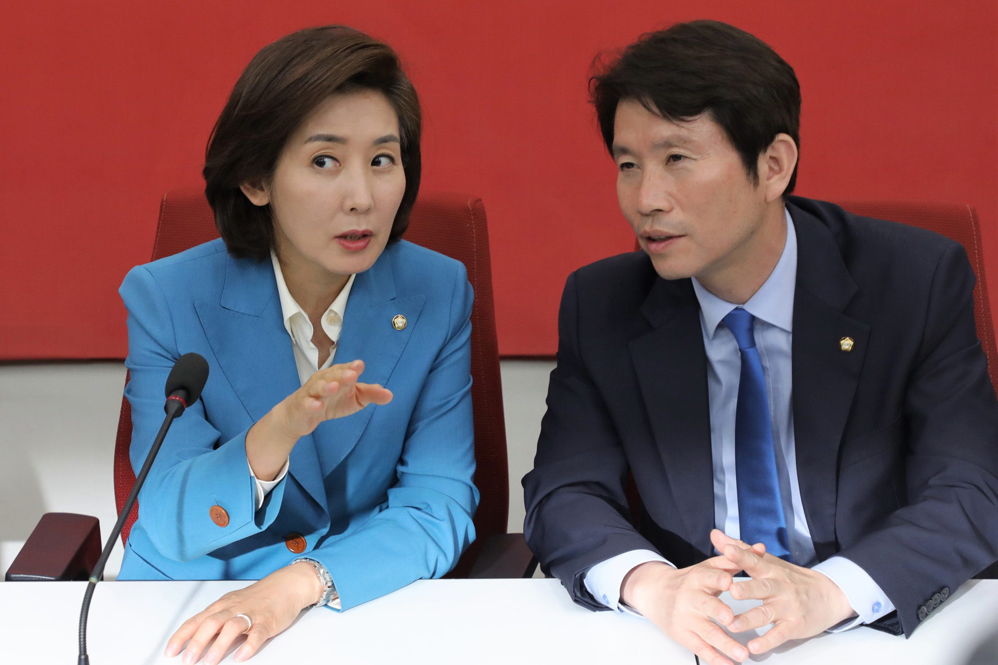 이인영원내대표;나경원원내대표;원내대표회동