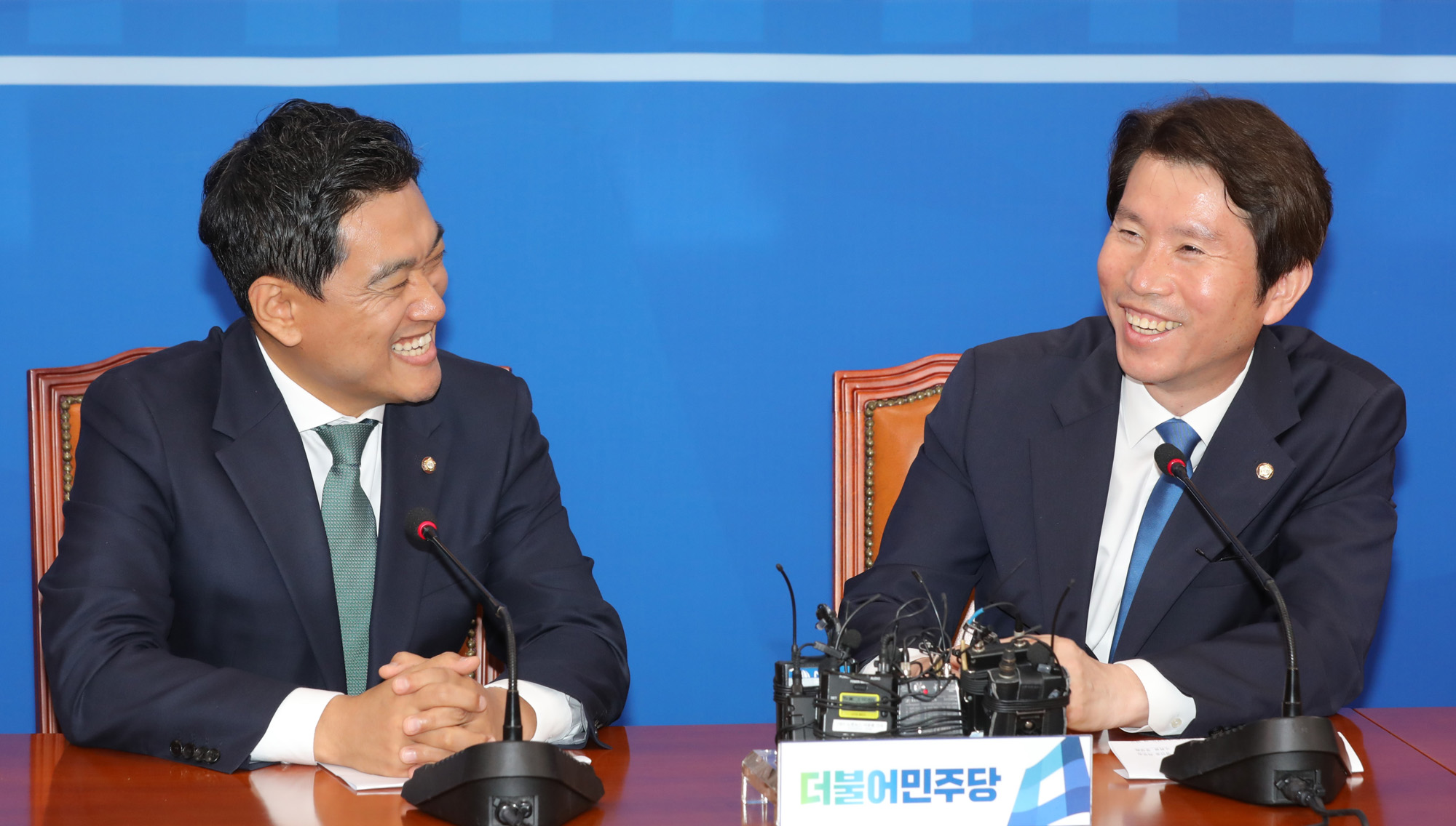 바른미래당;오신환원내대표;더불어민주당예방;이인영원내대표