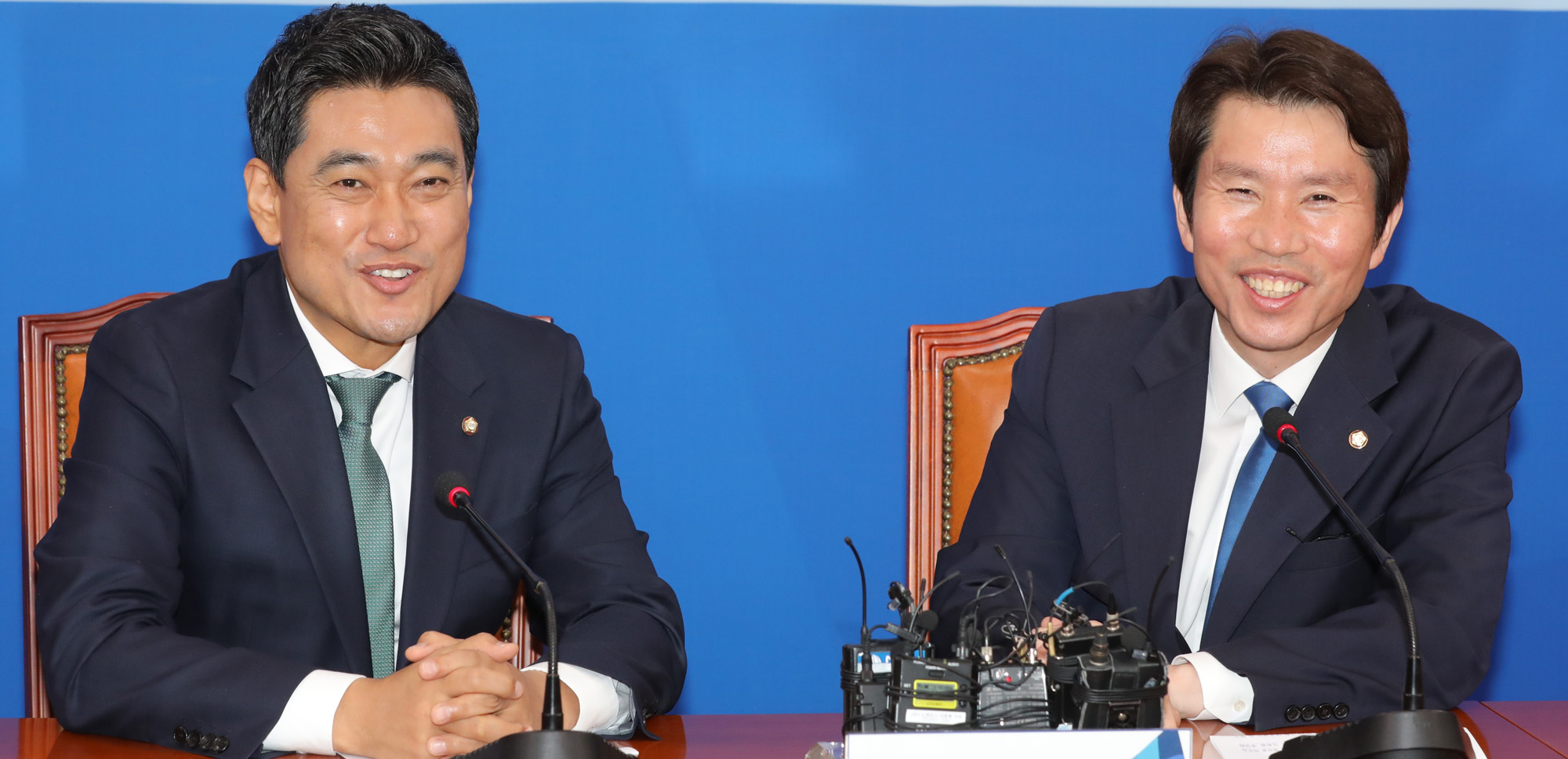 바른미래당;오신환원내대표;더불어민주당예방;이인영원내대표