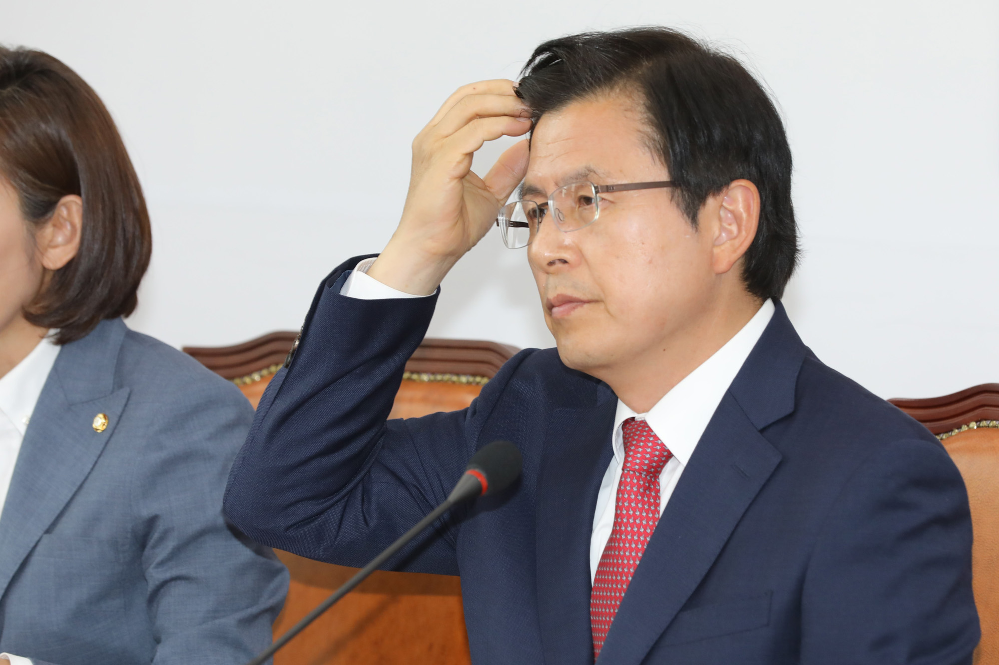 자유한국당최고위원회의;황교안대표