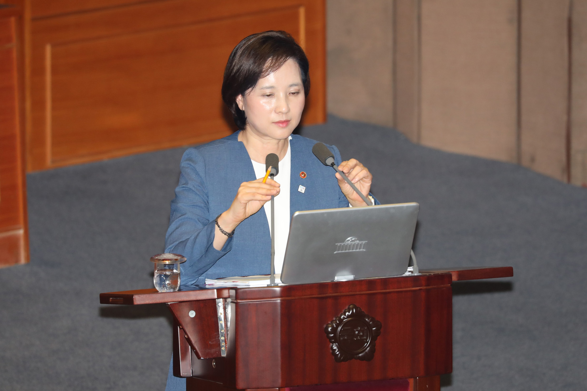 국회본회의;대정부질문;교육사회문화분야;유은혜교육부장관