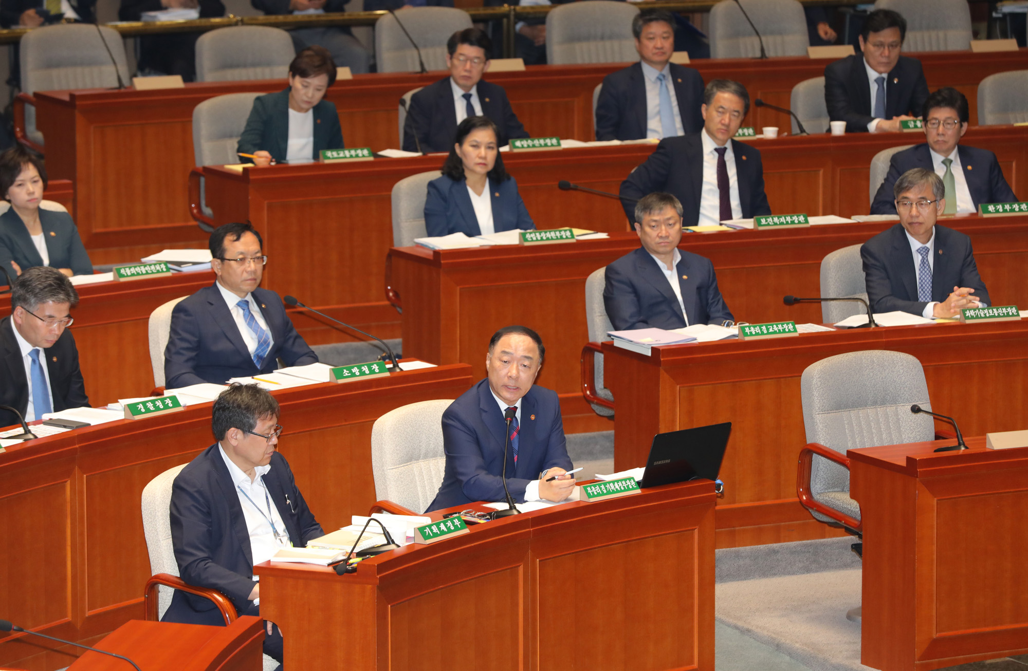홍남기부총리;기획재정부 장관;예산결산특별위원회
